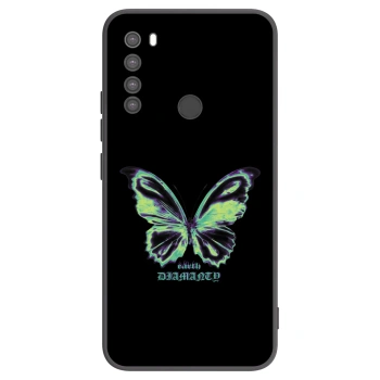 Picasee crna silikonska maskica za Xiaomi Redmi Note 8 - Diamanty Blue