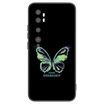 Picasee crna silikonska maskica za Xiaomi Mi Note 10 (Pro) - Diamanty Blue