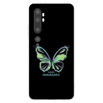 Picasee silikonska prozirna maskica za Xiaomi Mi Note 10 (Pro) - Diamanty Blue