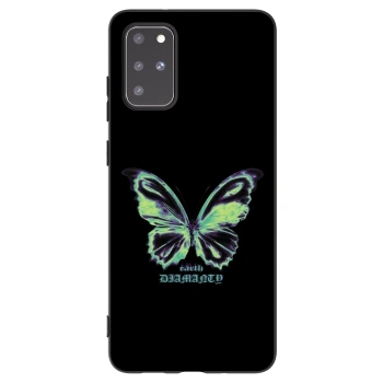 Picasee crna silikonska maskica za Samsung Galaxy S20+ G985F - Diamanty Blue