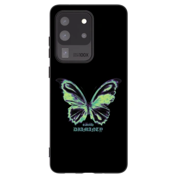 Picasee crna silikonska maskica za Samsung Galaxy S20 Ultra 5G G988F - Diamanty Blue