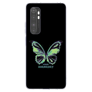 Picasee silikonska prozirna maskica za Xiaomi Mi Note 10 Lite - Diamanty Blue