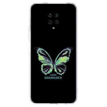 Picasee silikonska prozirna maskica za Xiaomi Redmi Note 9S - Diamanty Blue