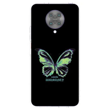 Picasee silikonska prozirna maskica za Xiaomi Poco F2 Pro - Diamanty Blue