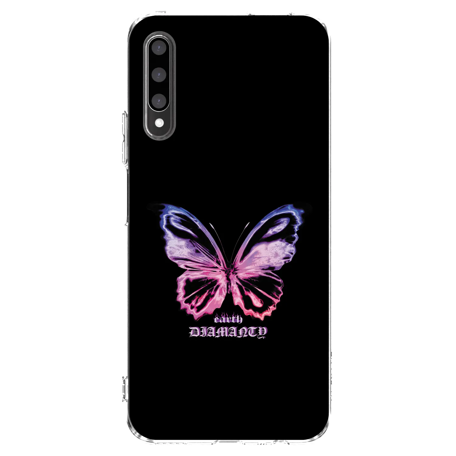 Picasee silikonska prozirna maskica za Honor 9X Pro - Diamanty Purple