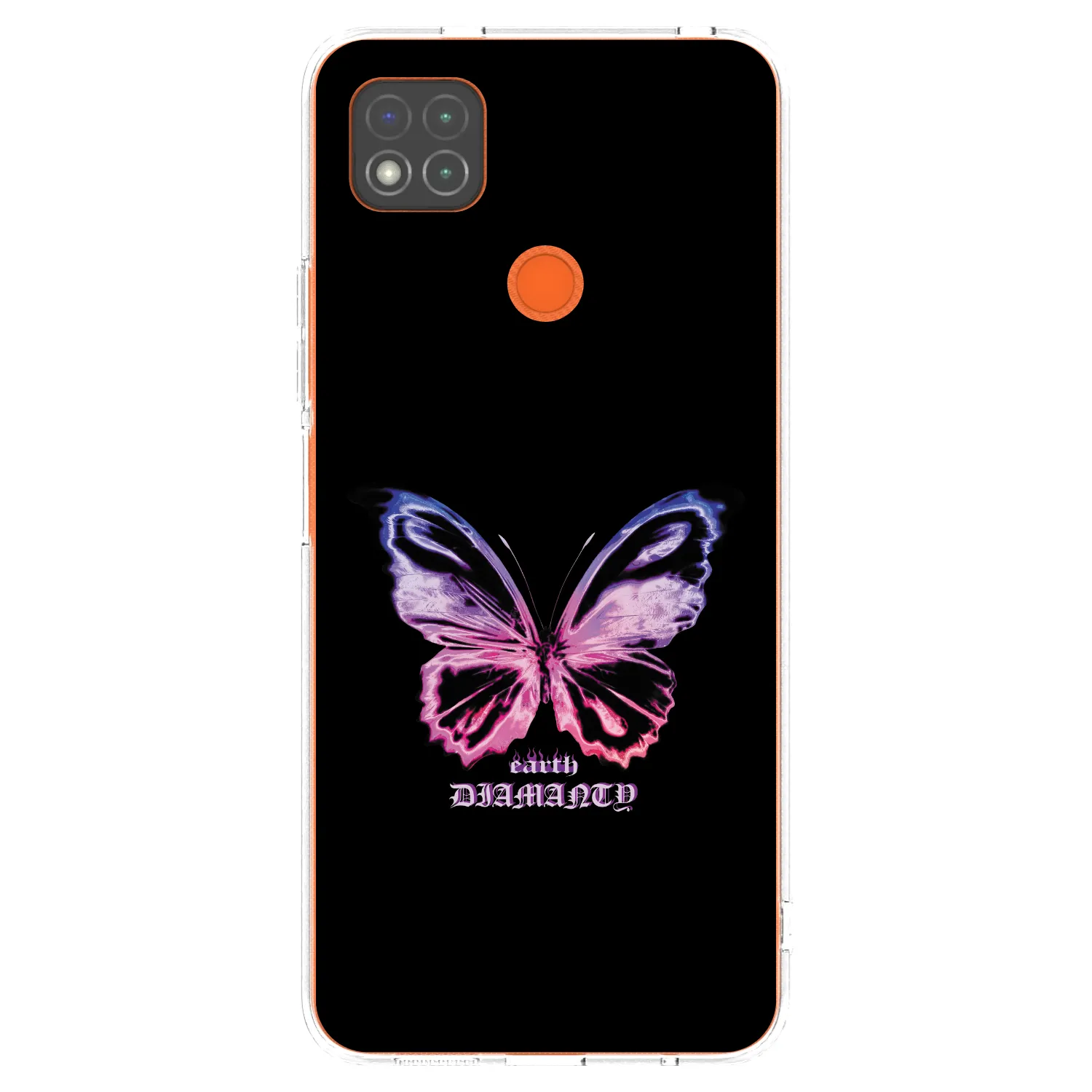 Picasee silikonska prozirna maskica za Xiaomi Redmi 9C - Diamanty Purple