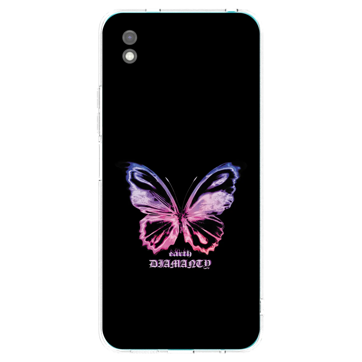 Picasee crna silikonska maskica za Xiaomi Redmi 9A - Diamanty Purple
