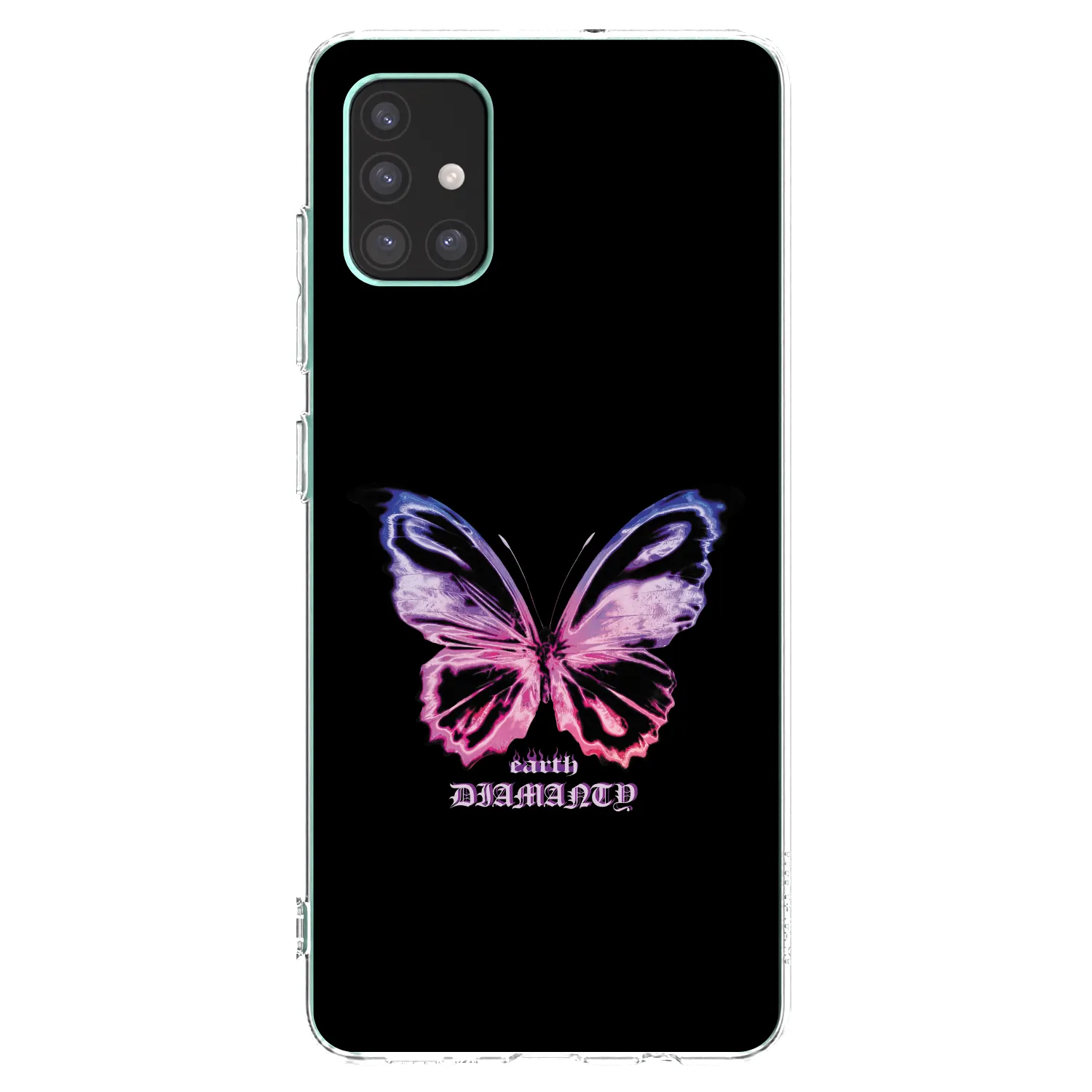 Picasee silikonska prozirna maskica za Samsung Galaxy M51 M515F - Diamanty Purple