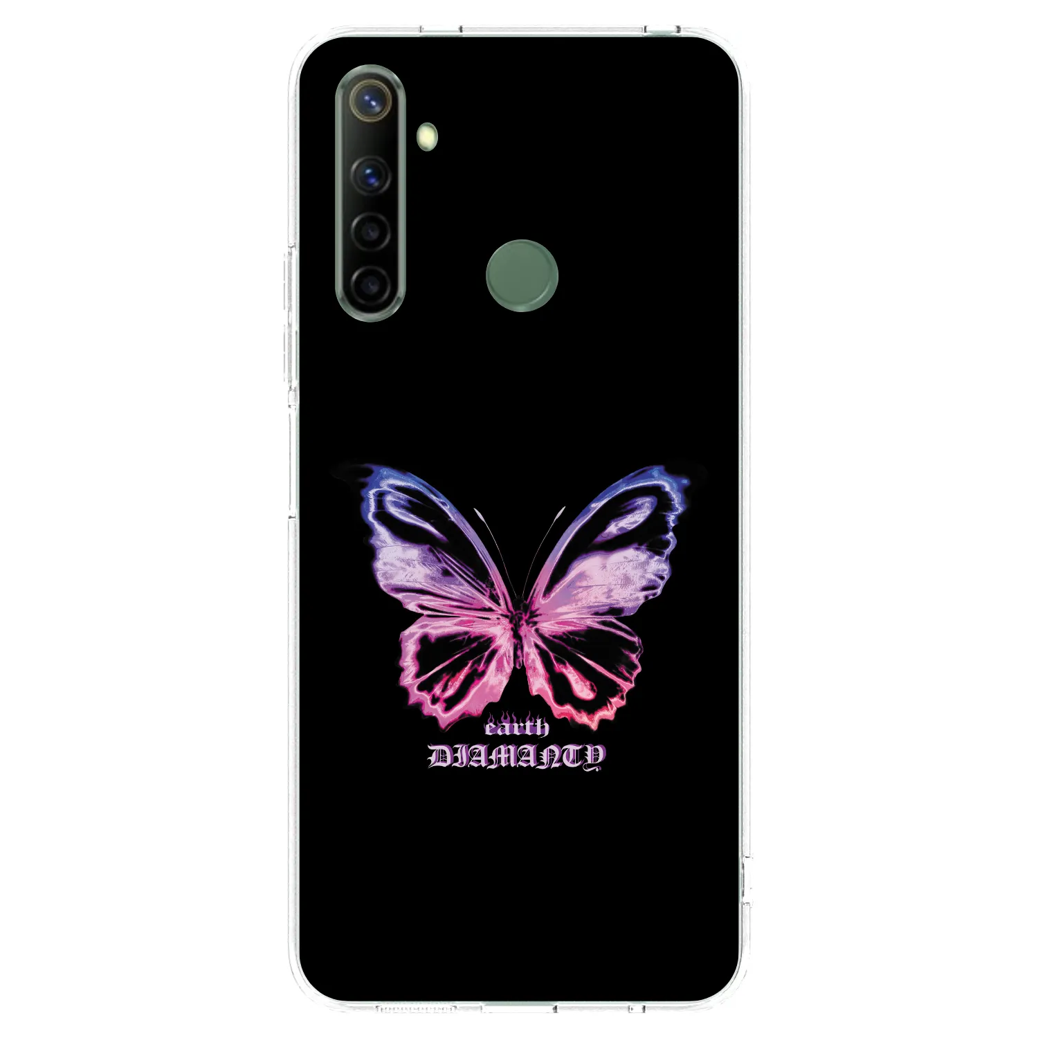 Picasee silikonska prozirna maskica za Realme 6i - Diamanty Purple