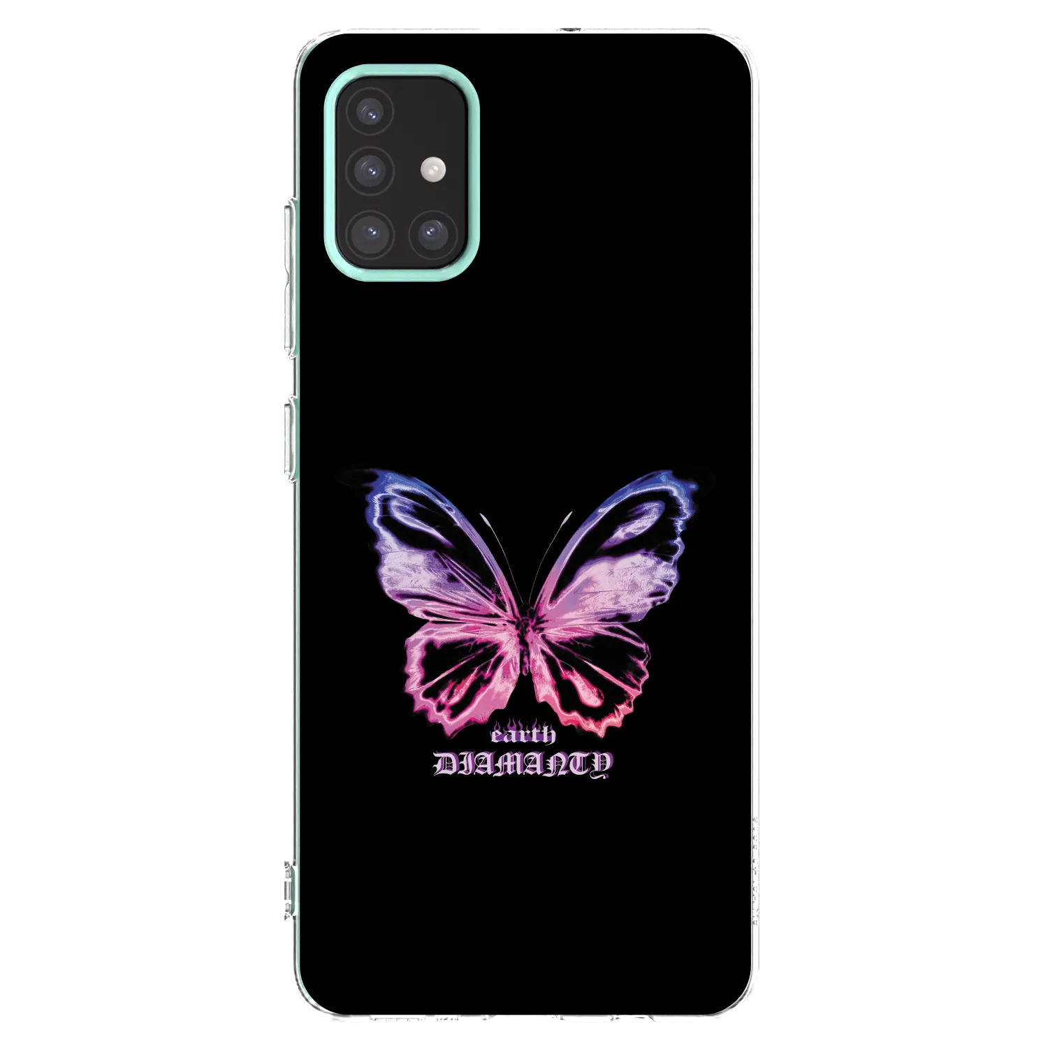 Picasee silikonska prozirna maskica za Samsung Galaxy M31s - Diamanty Purple