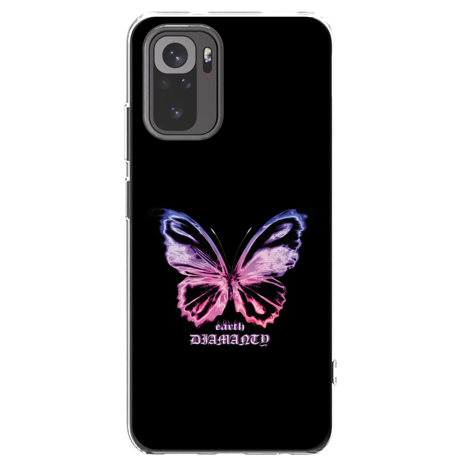 Picasee silikonska prozirna maskica za Xiaomi Redmi Note 10 - Diamanty Purple