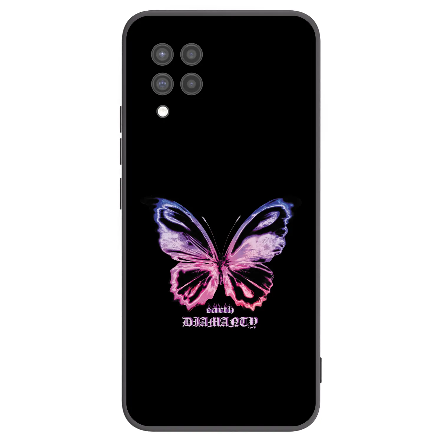Picasee crna silikonska maskica za Samsung Galaxy A42 A426B - Diamanty Purple