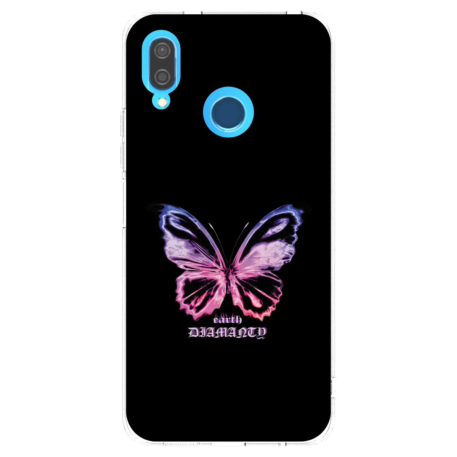 Picasee silikonska prozirna maskica za Huawei P20 Lite - Diamanty Purple