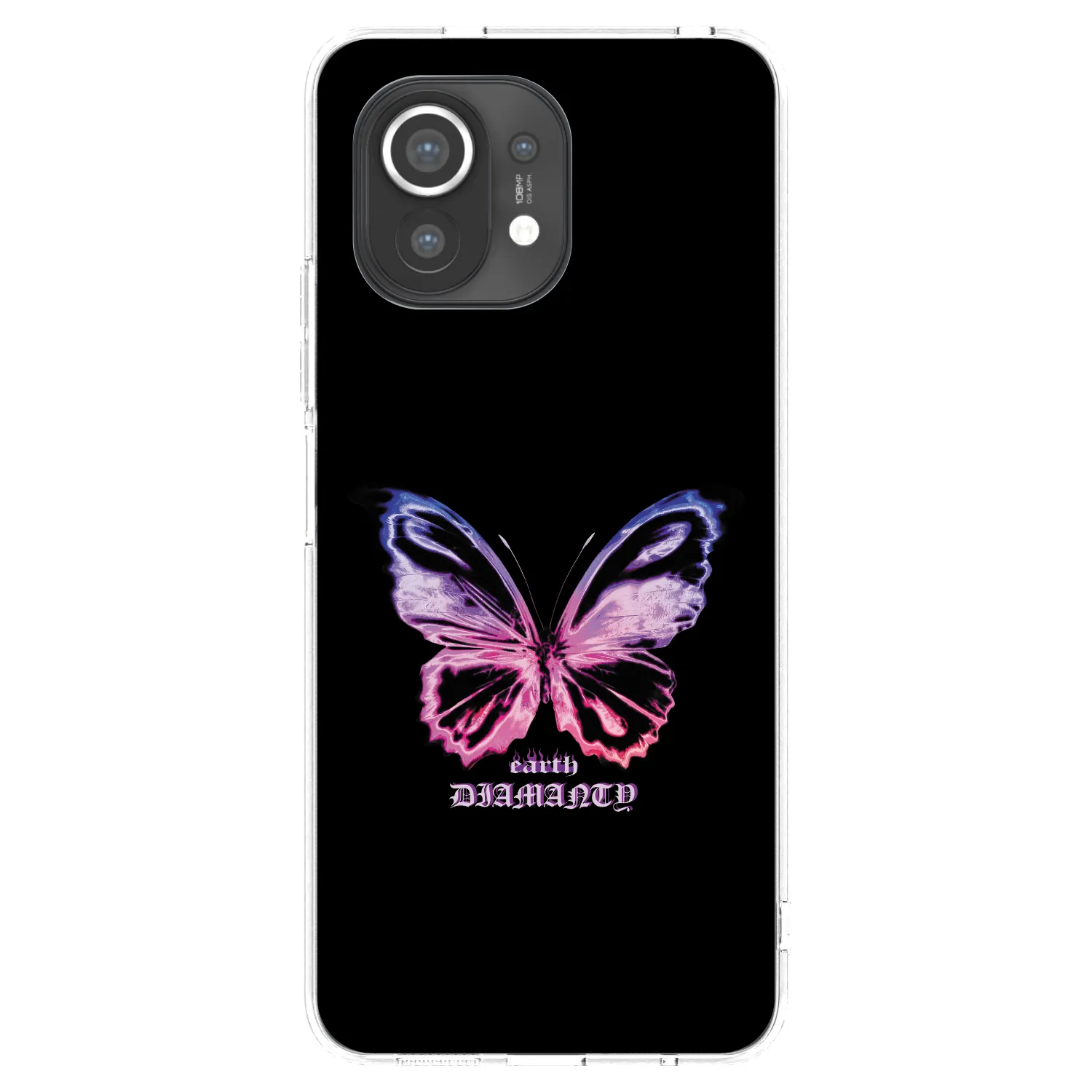 Picasee silikonska prozirna maskica za Xiaomi Mi 11 - Diamanty Purple
