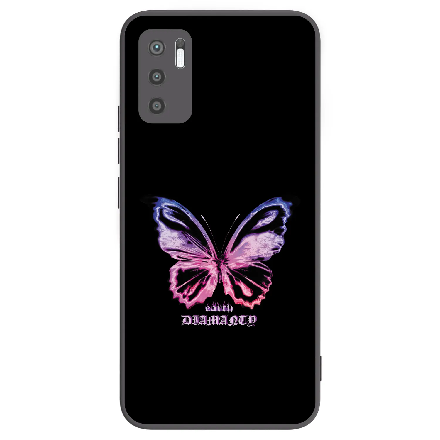 Picasee crna silikonska maskica za Xiaomi Redmi Note 10 5G - Diamanty Purple