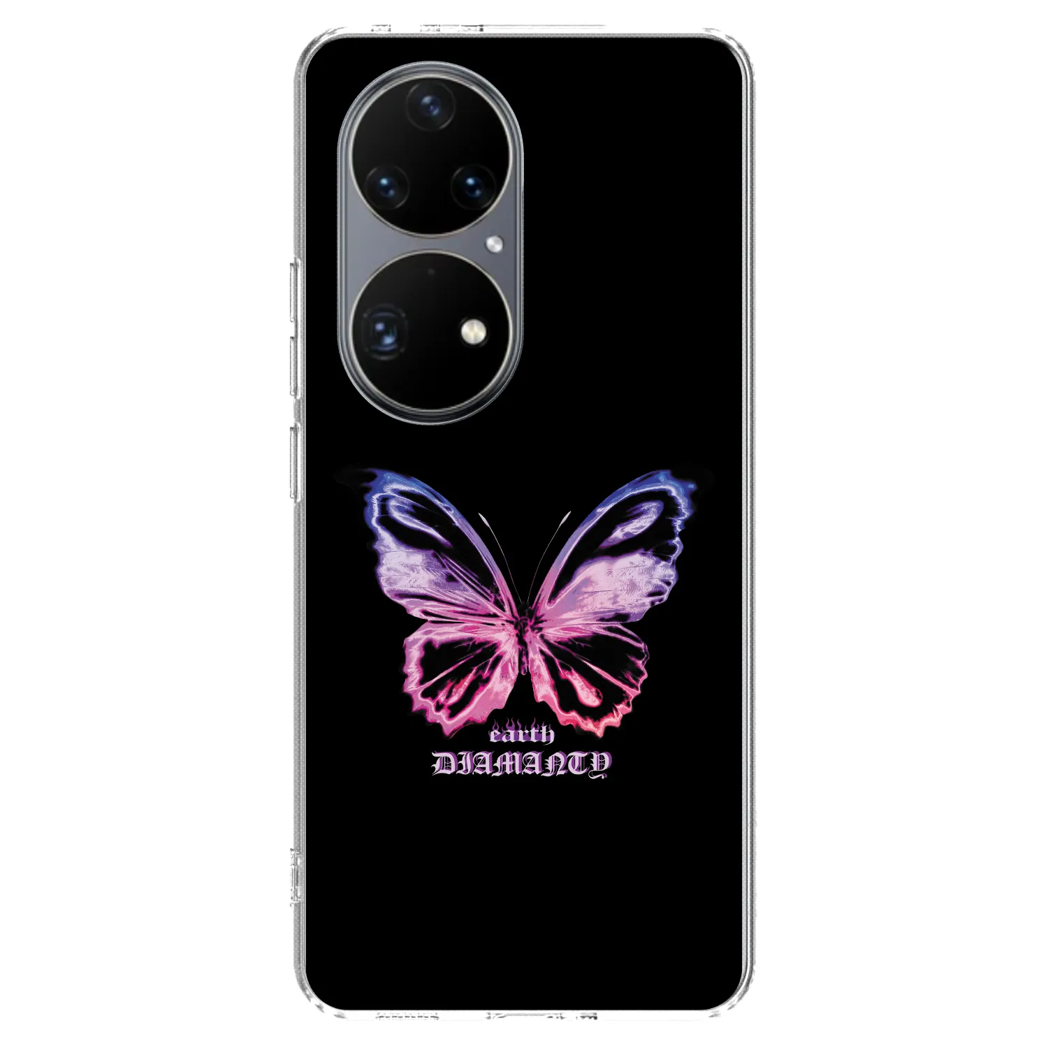 Picasee silikonska prozirna maskica za Huawei P50 - Diamanty Purple