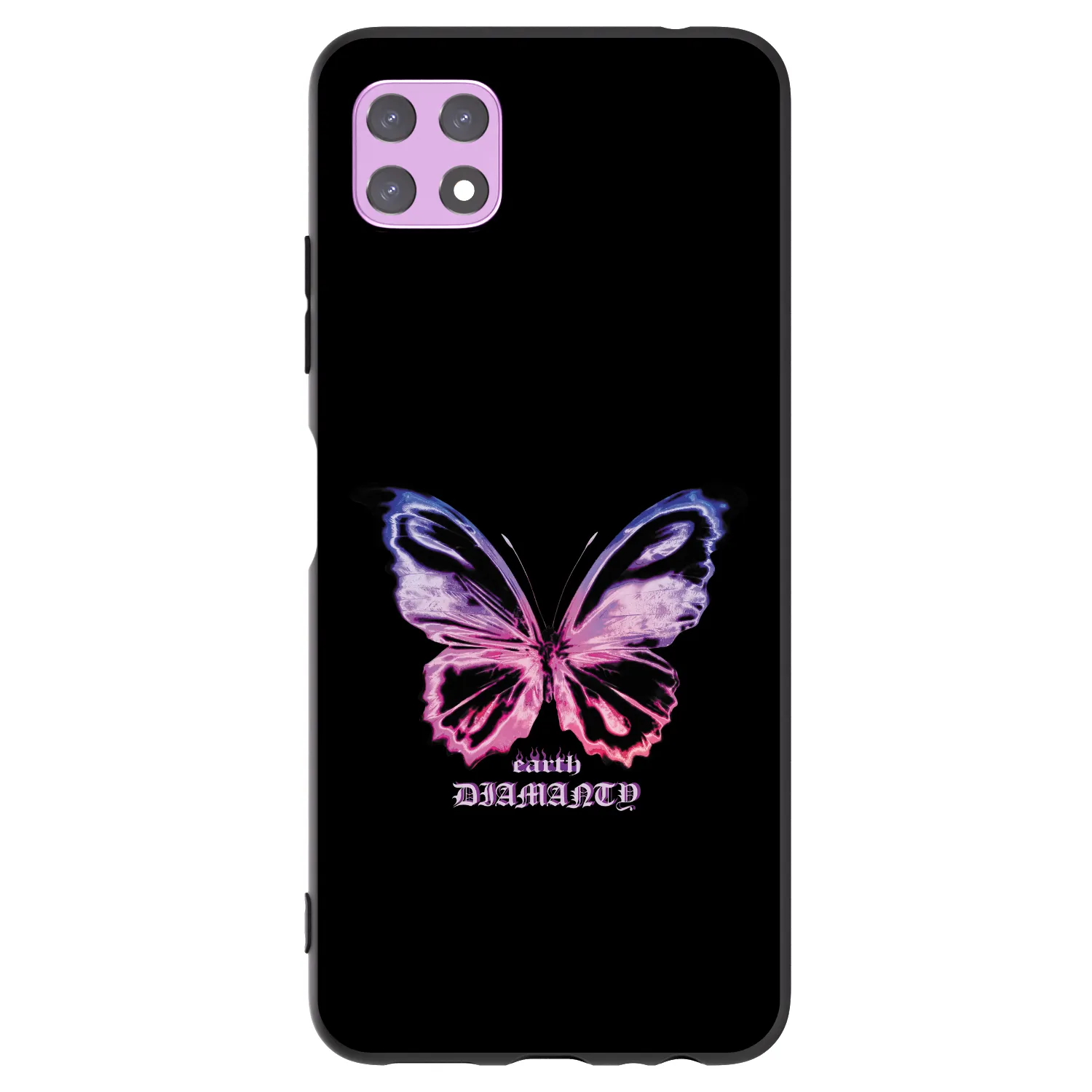 Picasee crna silikonska maskica za Samsung Galaxy A22 A226B 5G - Diamanty Purple