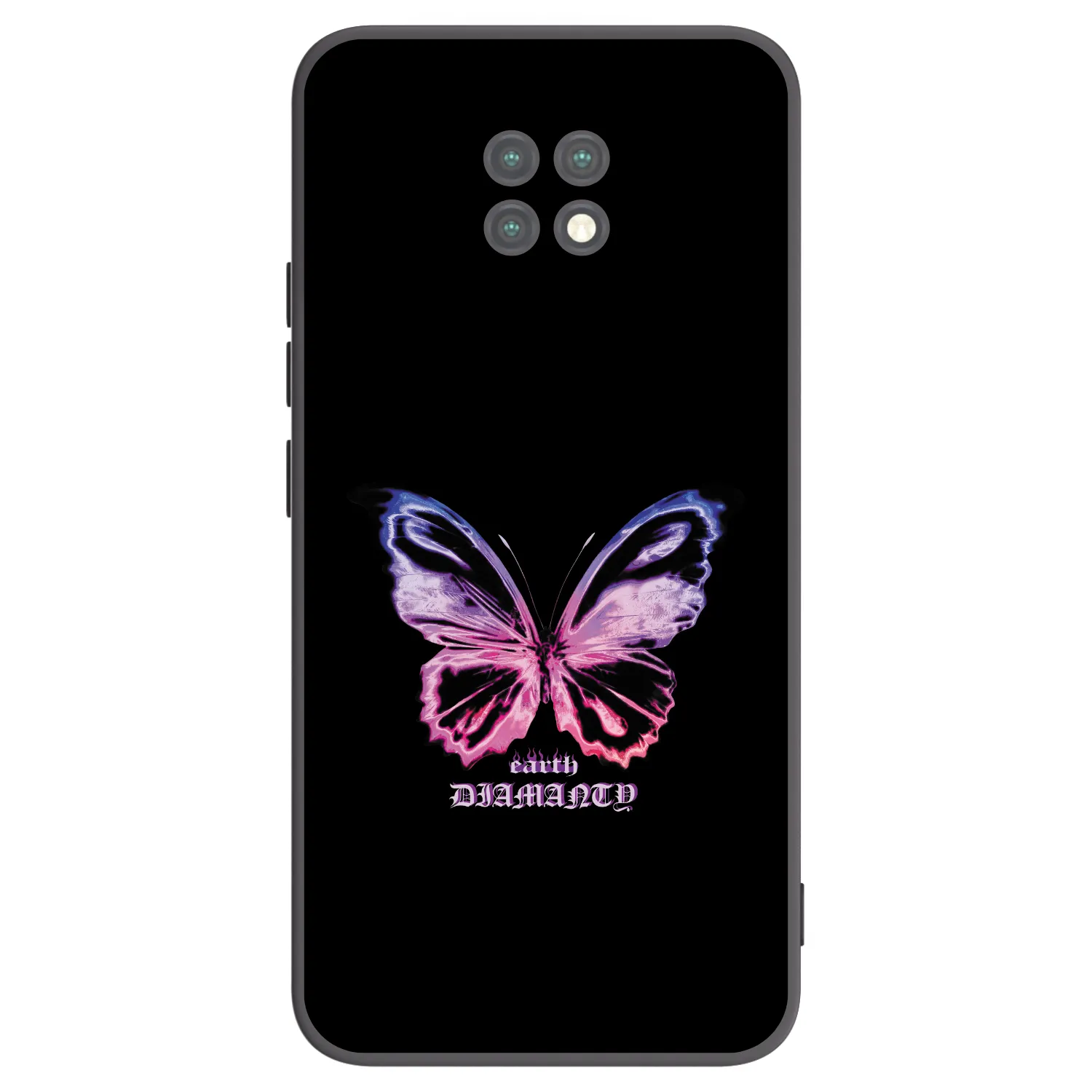 Picasee crna silikonska maskica za Xiaomi Redmi Note 9T - Diamanty Purple