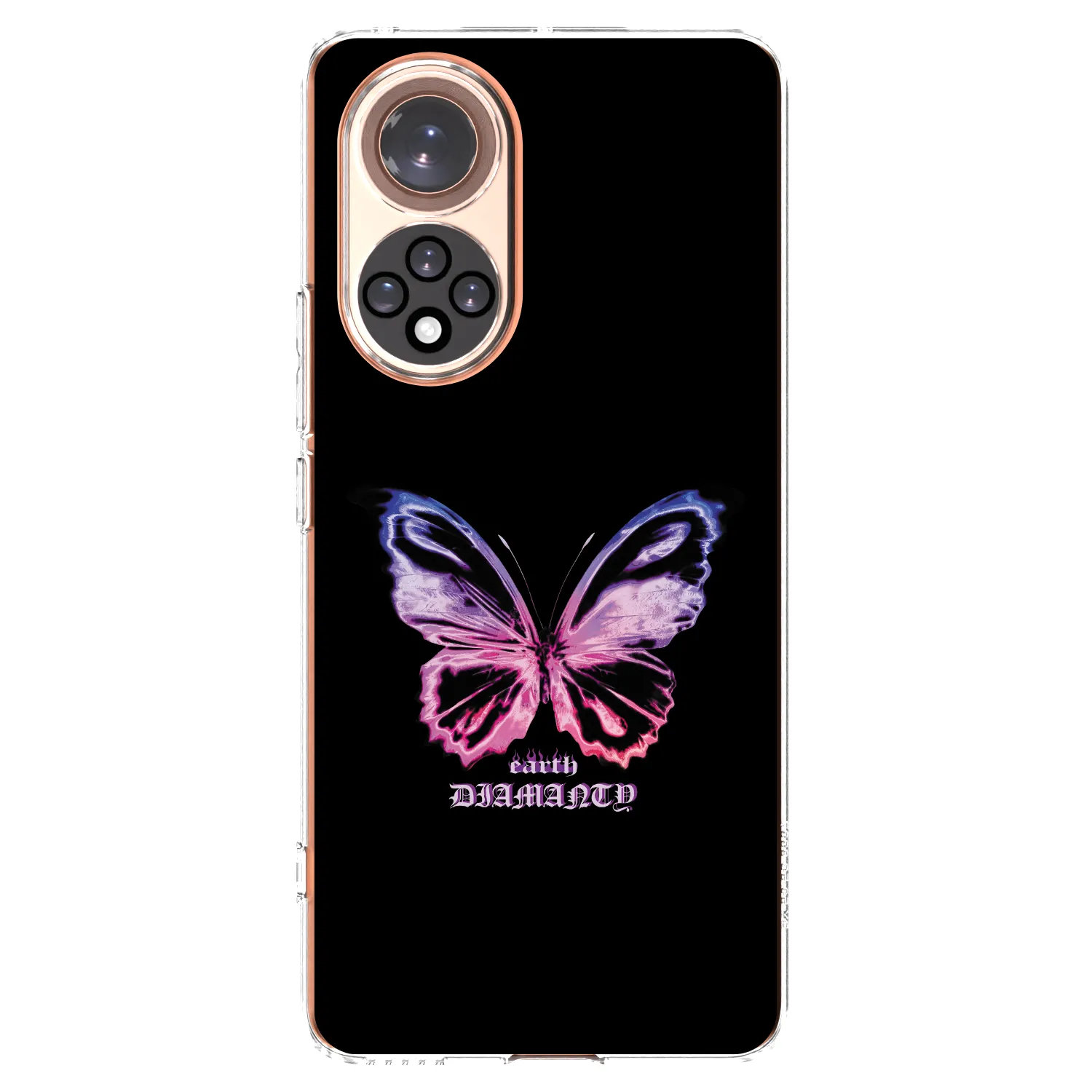 Picasee silikonska prozirna maskica za Honor 50 5G - Diamanty Purple