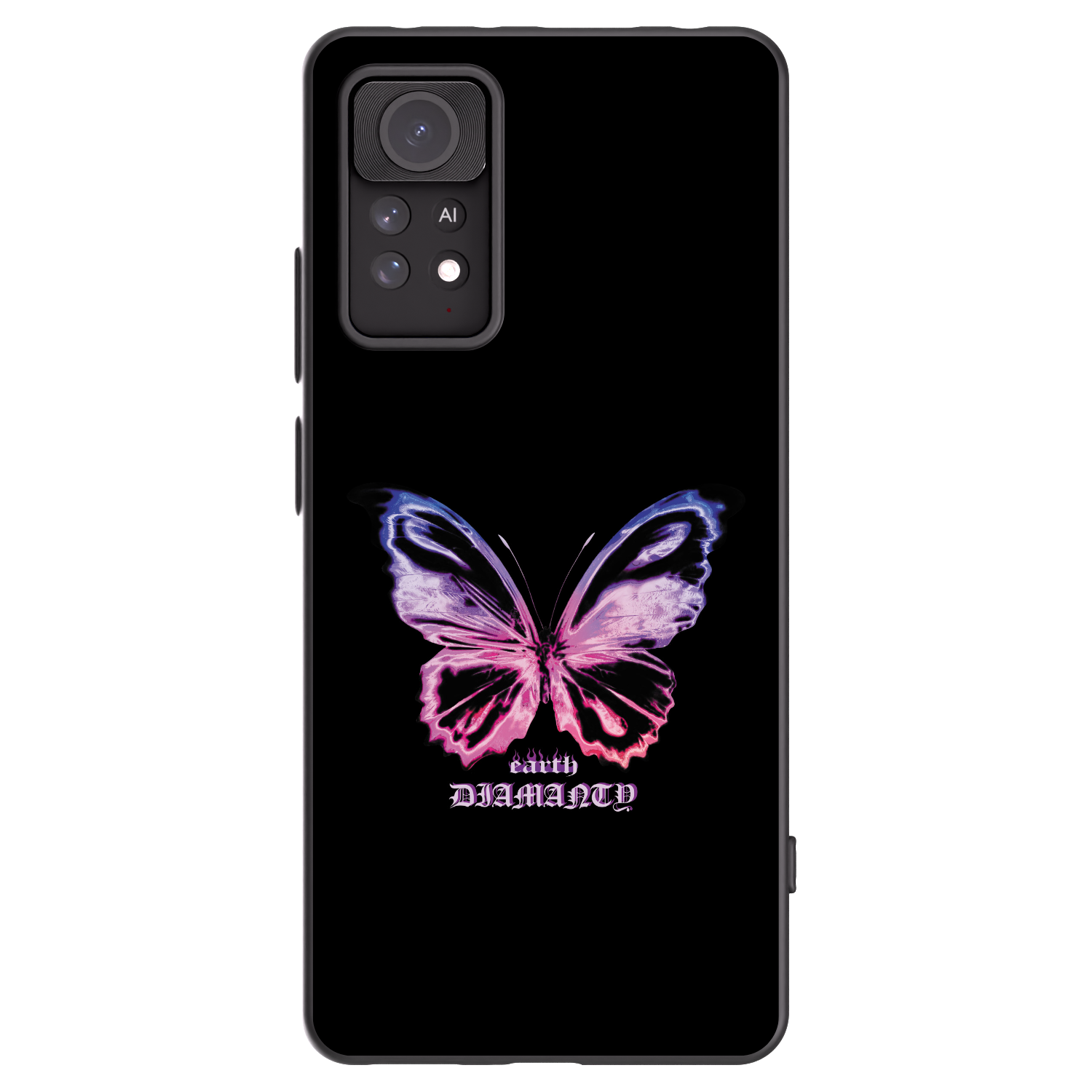 Picasee crna silikonska maskica za Xiaomi Redmi Note 11 Pro 5G - Diamanty Purple