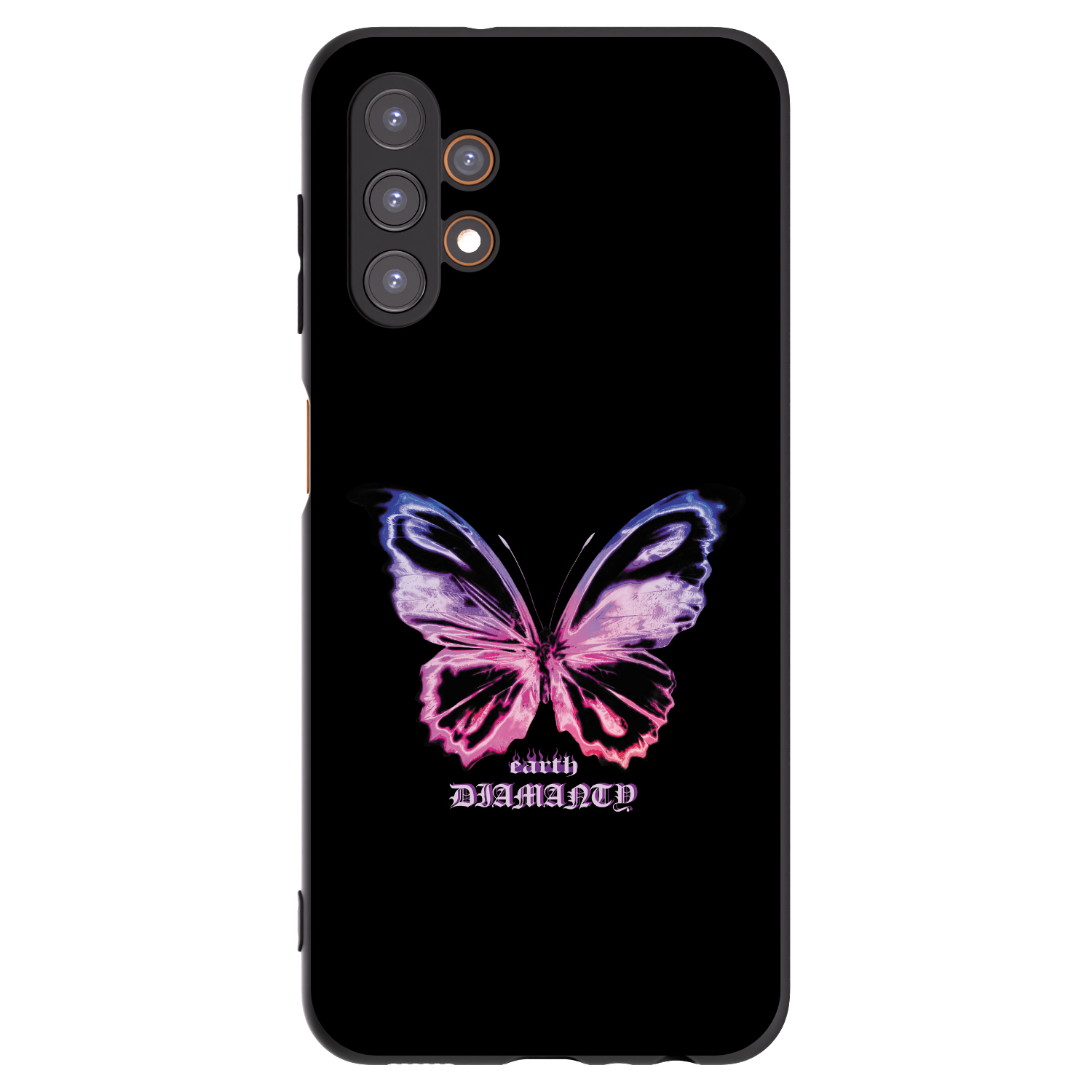Picasee crna silikonska maskica za Samsung Galaxy A13 4G A135 - Diamanty Purple