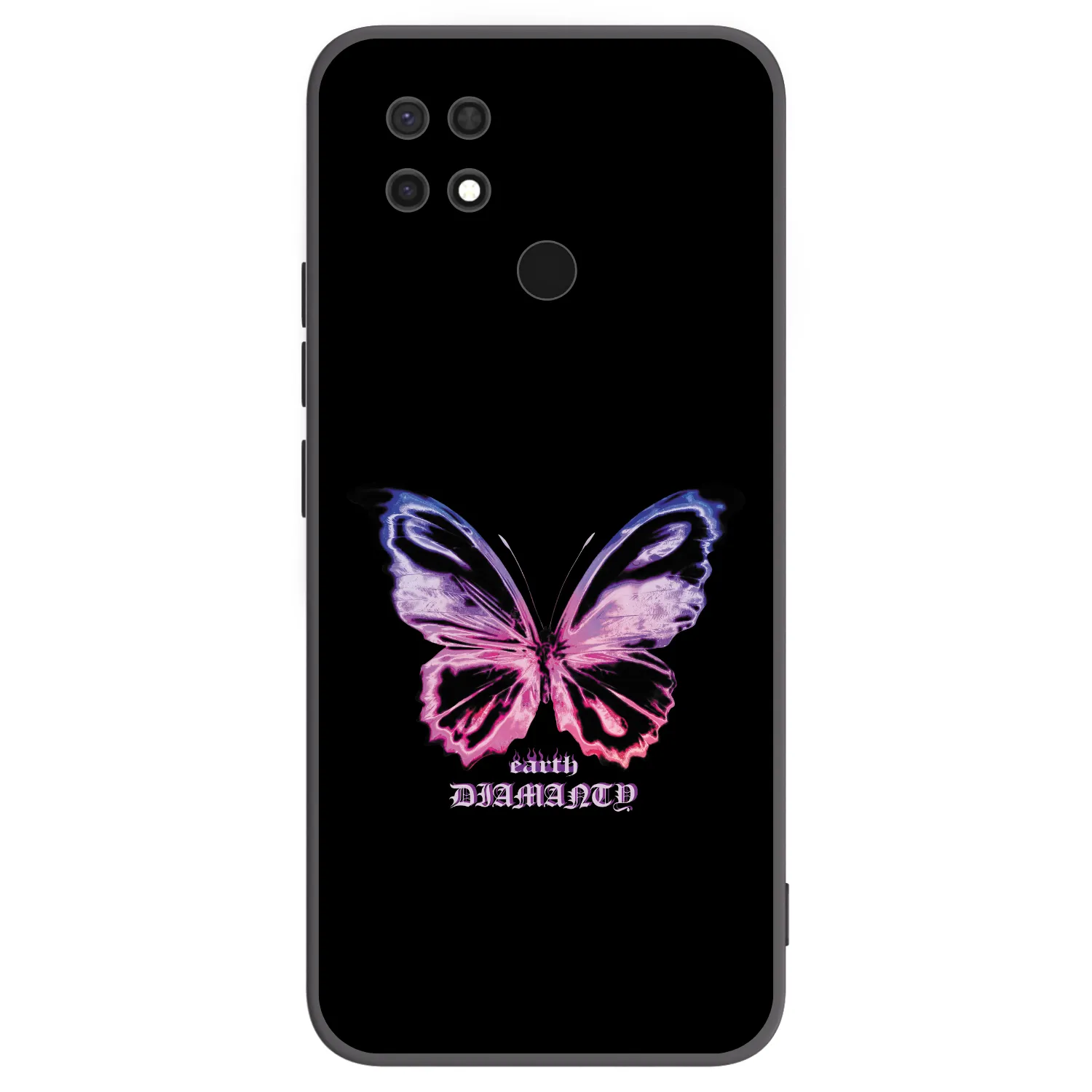 Picasee crna silikonska maskica za Xiaomi Redmi 10C - Diamanty Purple