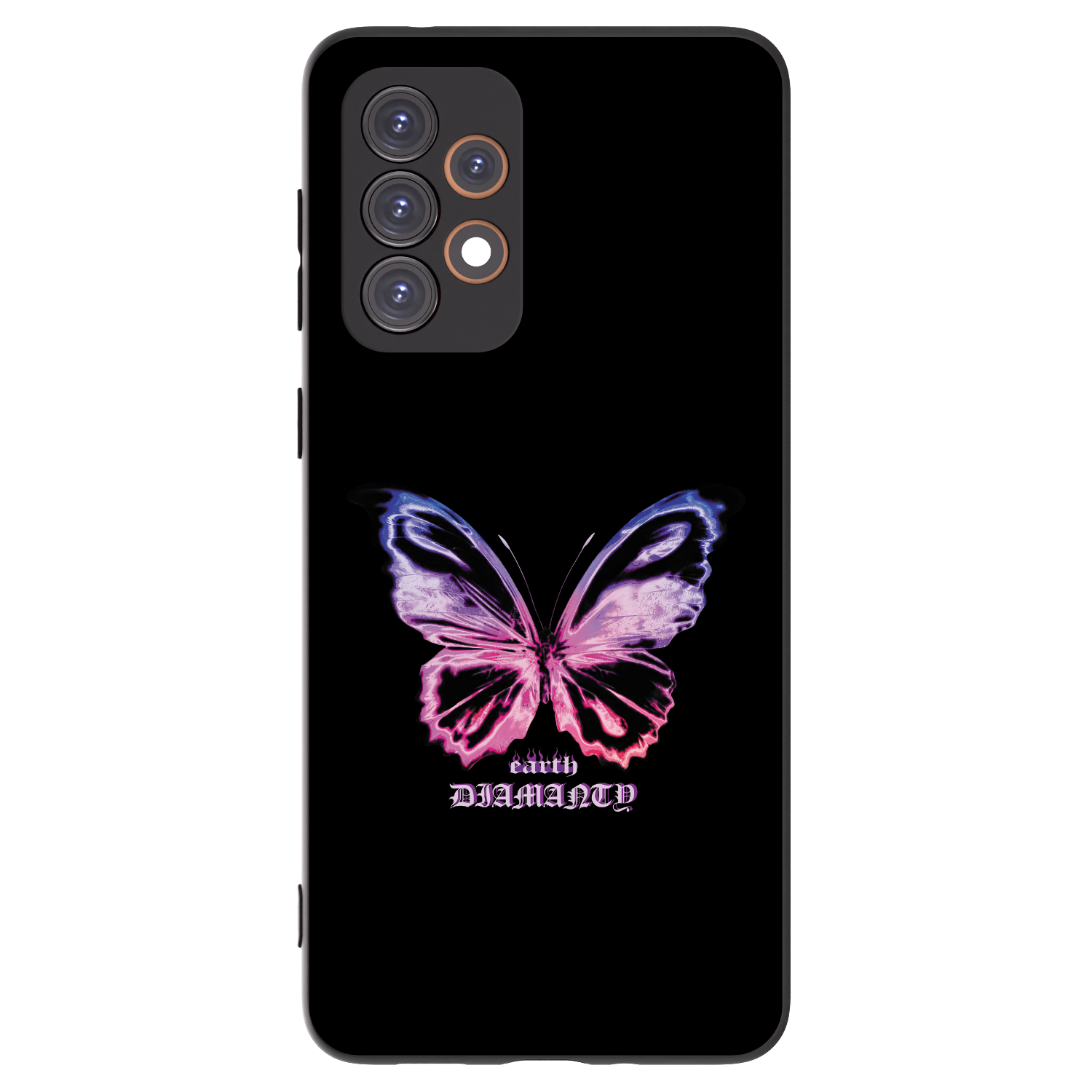 Picasee crna silikonska maskica za Samsung Galaxy A33 5G A336 - Diamanty Purple