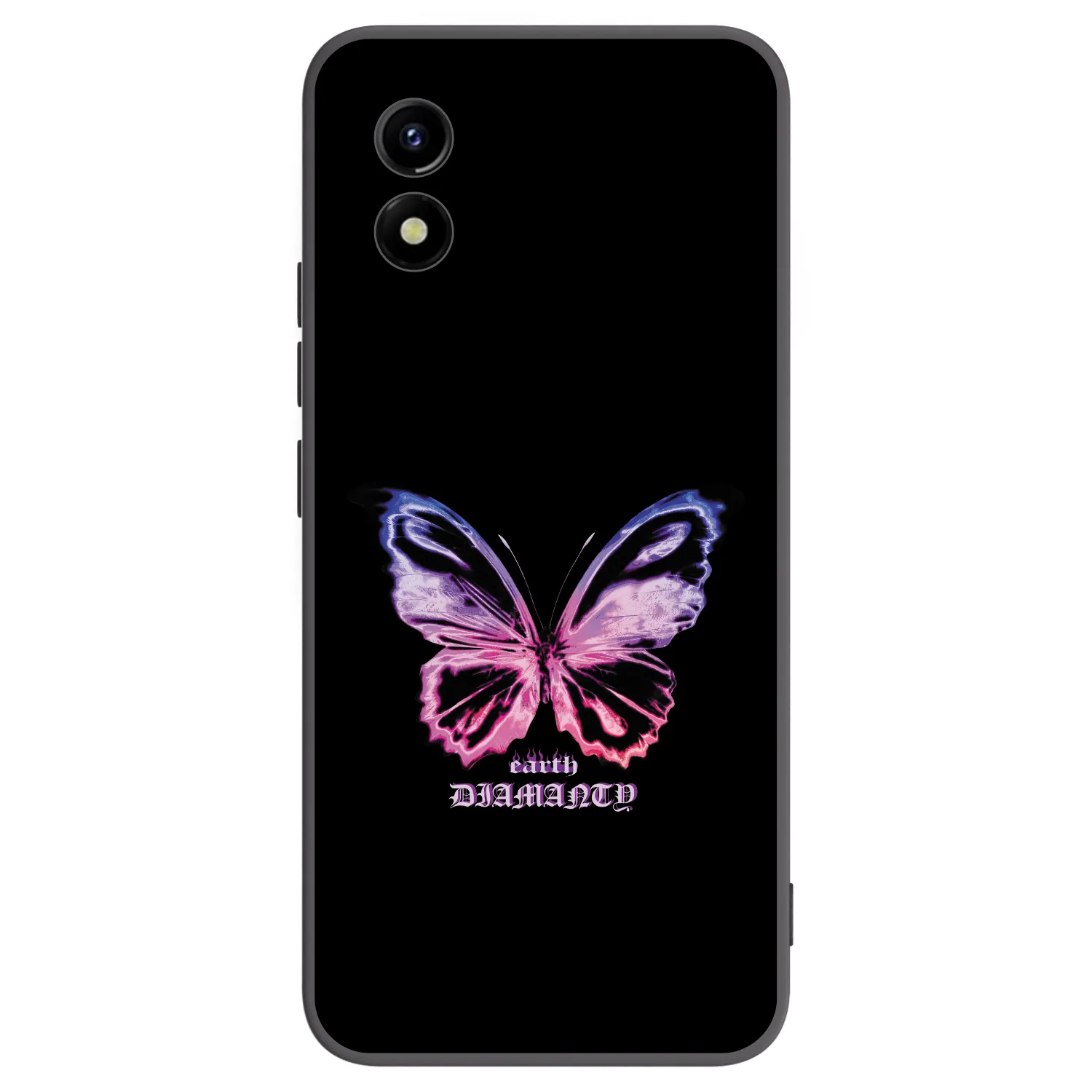 Picasee crna silikonska maskica za Vivo Y01 - Diamanty Purple