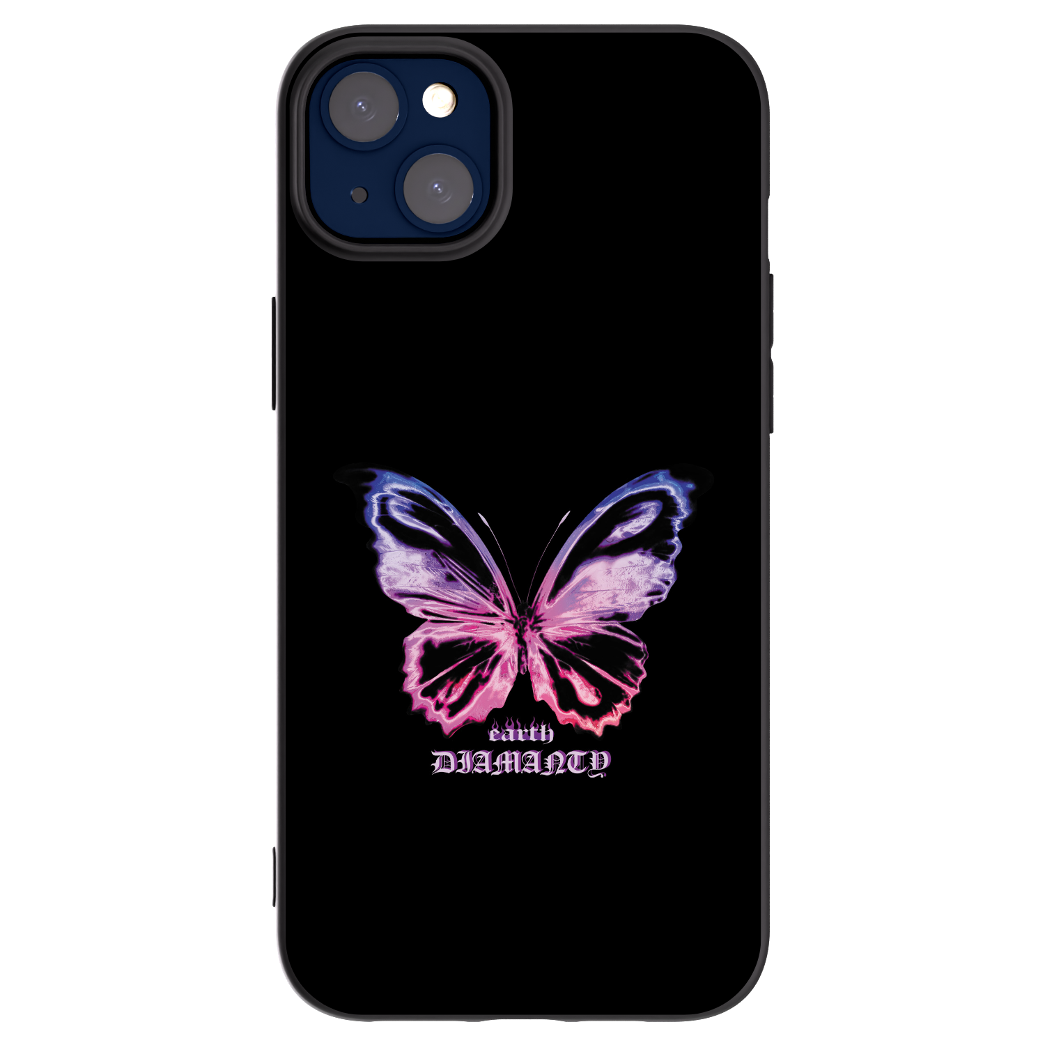 Picasee crna silikonska maskica za Apple iPhone 14 Plus - Diamanty Purple