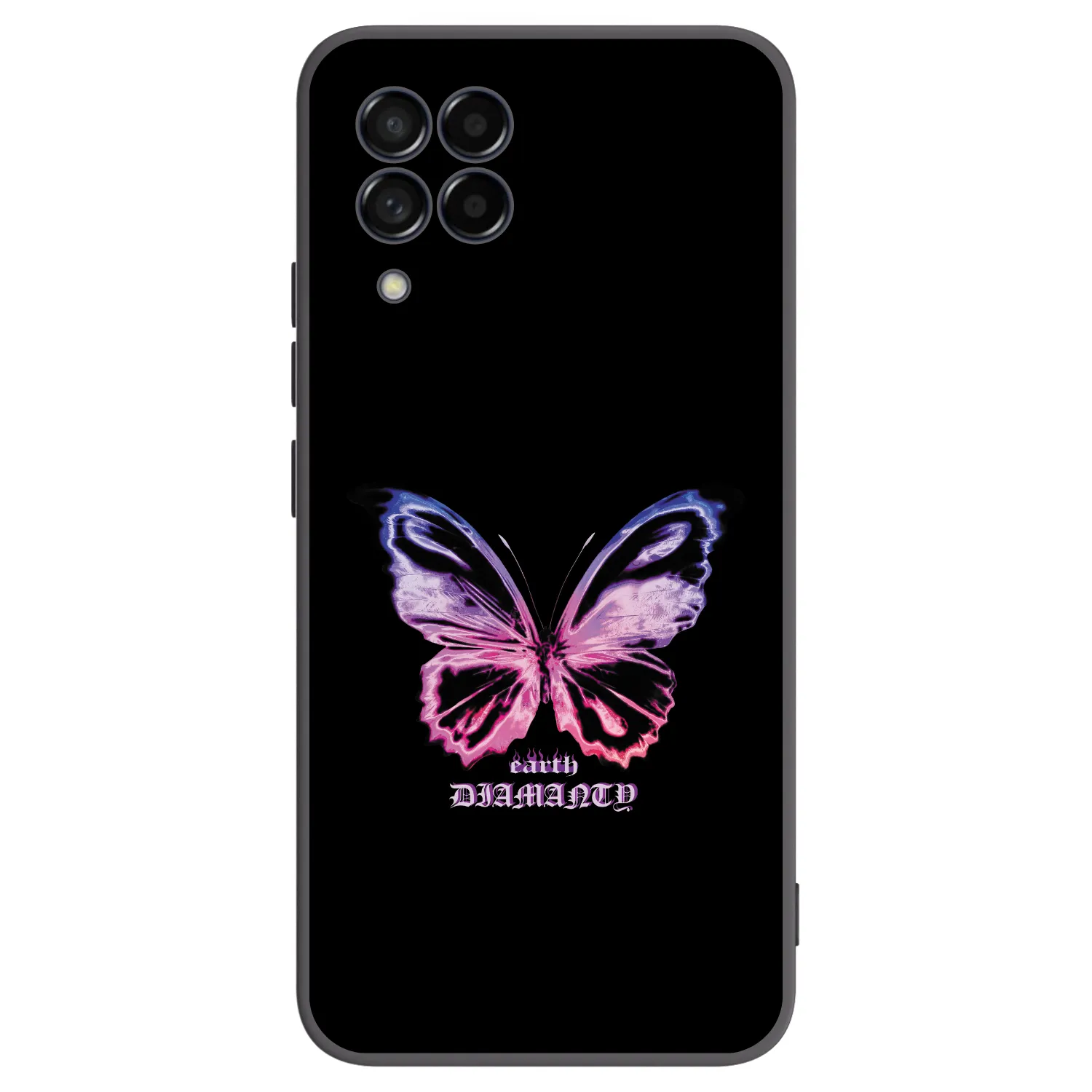 Picasee crna silikonska maskica za Samsung Galaxy M53 5G - Diamanty Purple