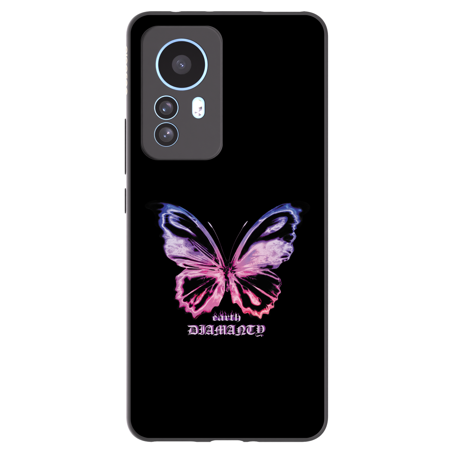 Picasee crna silikonska maskica za Xiaomi 12T - Diamanty Purple