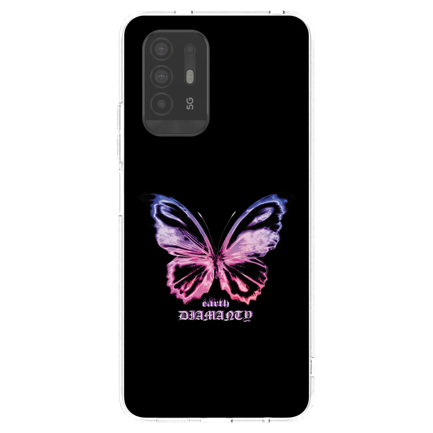 Picasee silikonska prozirna maskica za OPPO A94 5G - Diamanty Purple