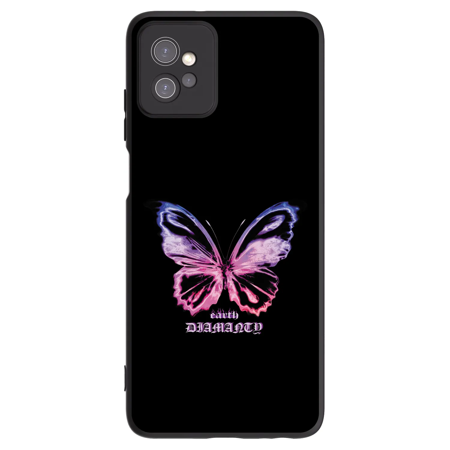 Picasee crna silikonska maskica za Motorola Moto G32 - Diamanty Purple