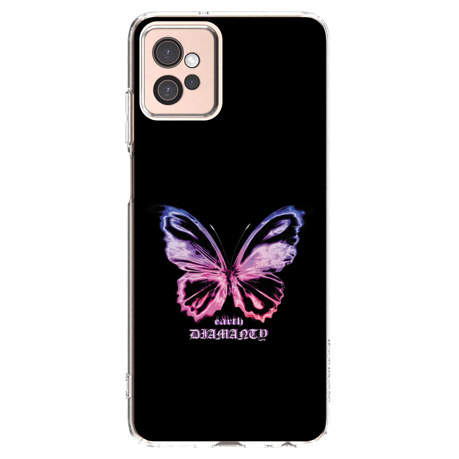 Picasee silikonska prozirna maskica za Motorola Moto G32 - Diamanty Purple