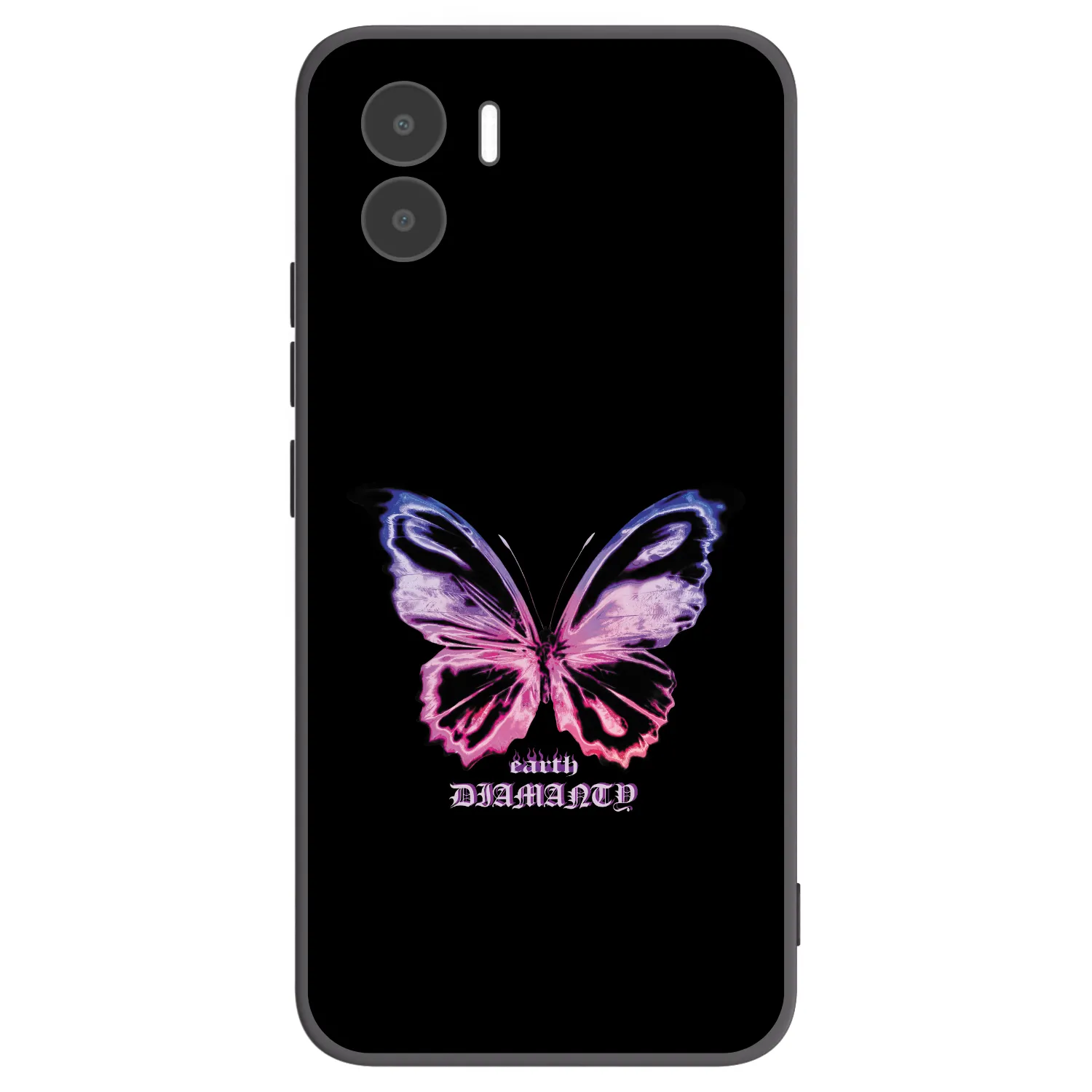Picasee crna silikonska maskica za Xiaomi Redmi A1 - Diamanty Purple