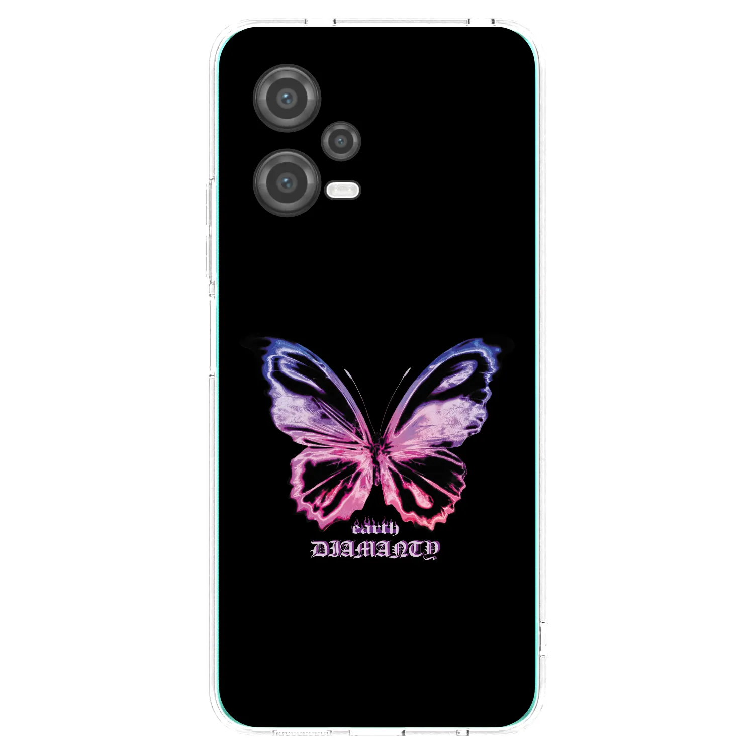 Picasee silikonska prozirna maskica za Xiaomi Poco X5 - Diamanty Purple