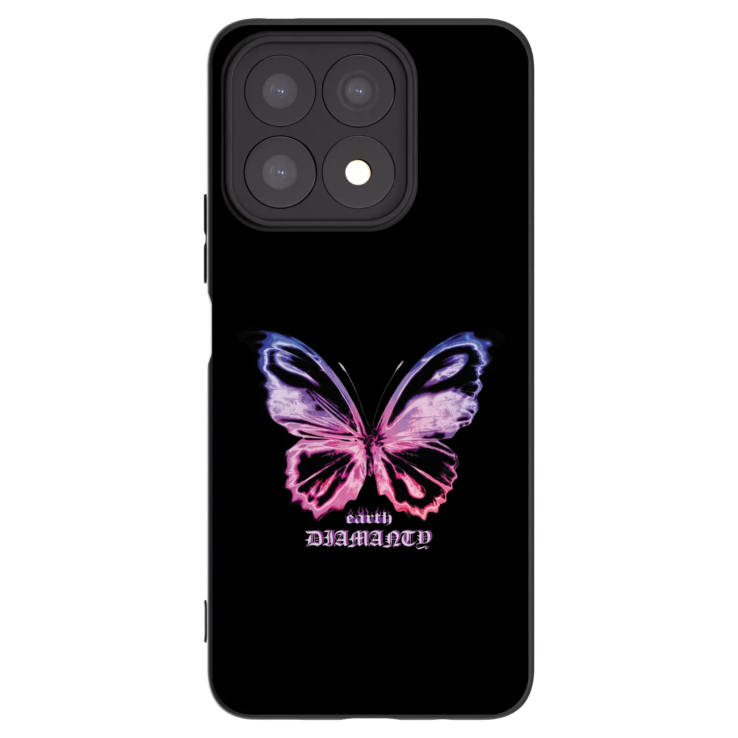 Picasee crna silikonska maskica za Honor X8a - Diamanty Purple