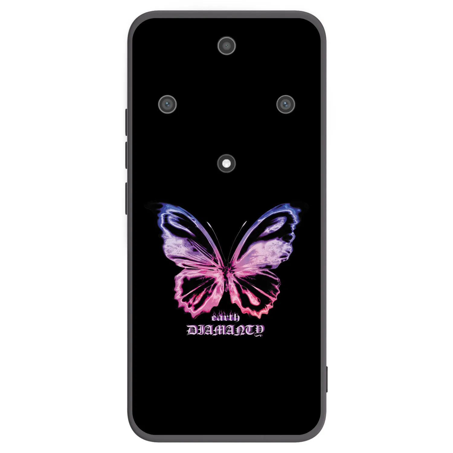 Picasee crna silikonska maskica za Honor Magic5 Lite 5G - Diamanty Purple