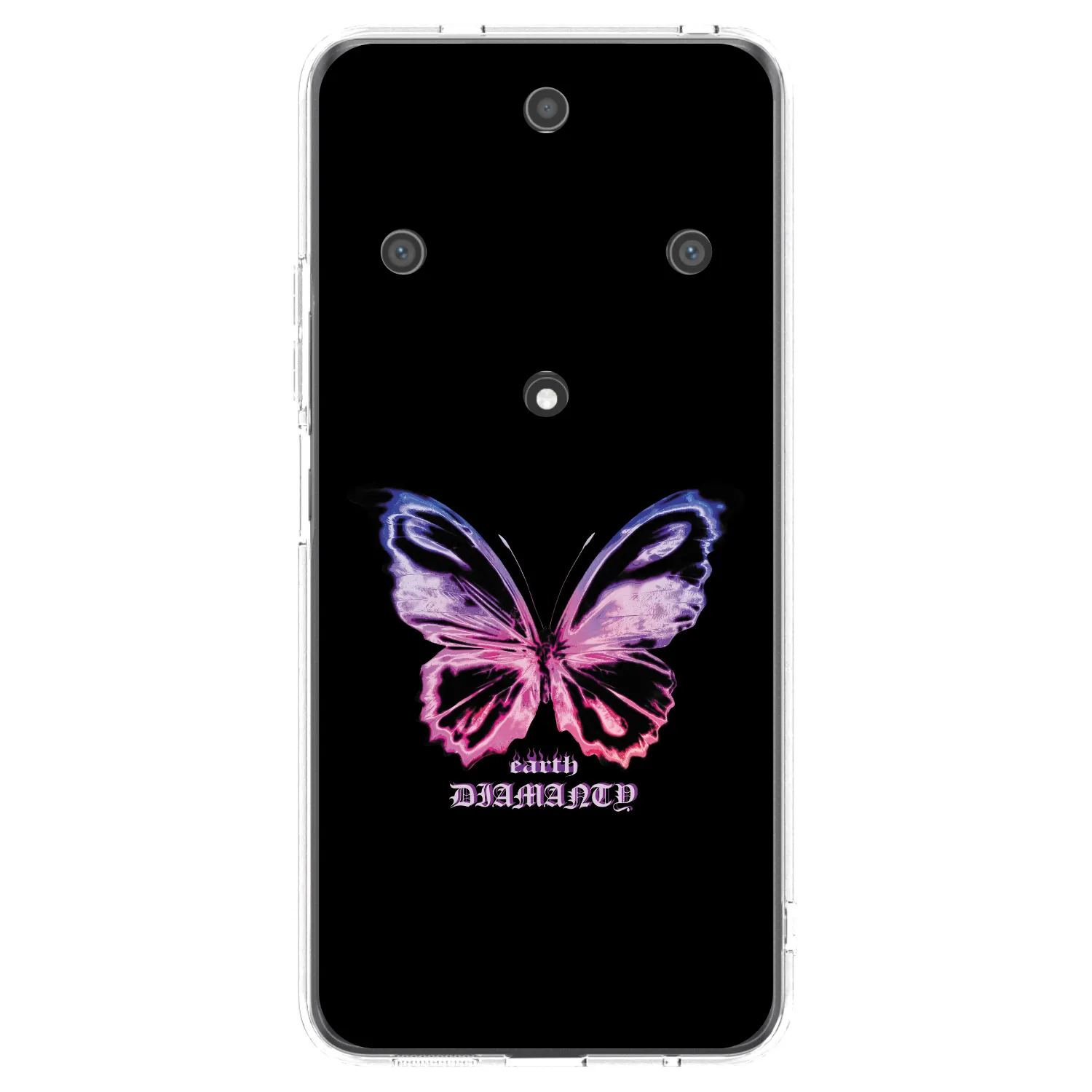 Picasee silikonska prozirna maskica za Honor Magic5 Lite 5G - Diamanty Purple