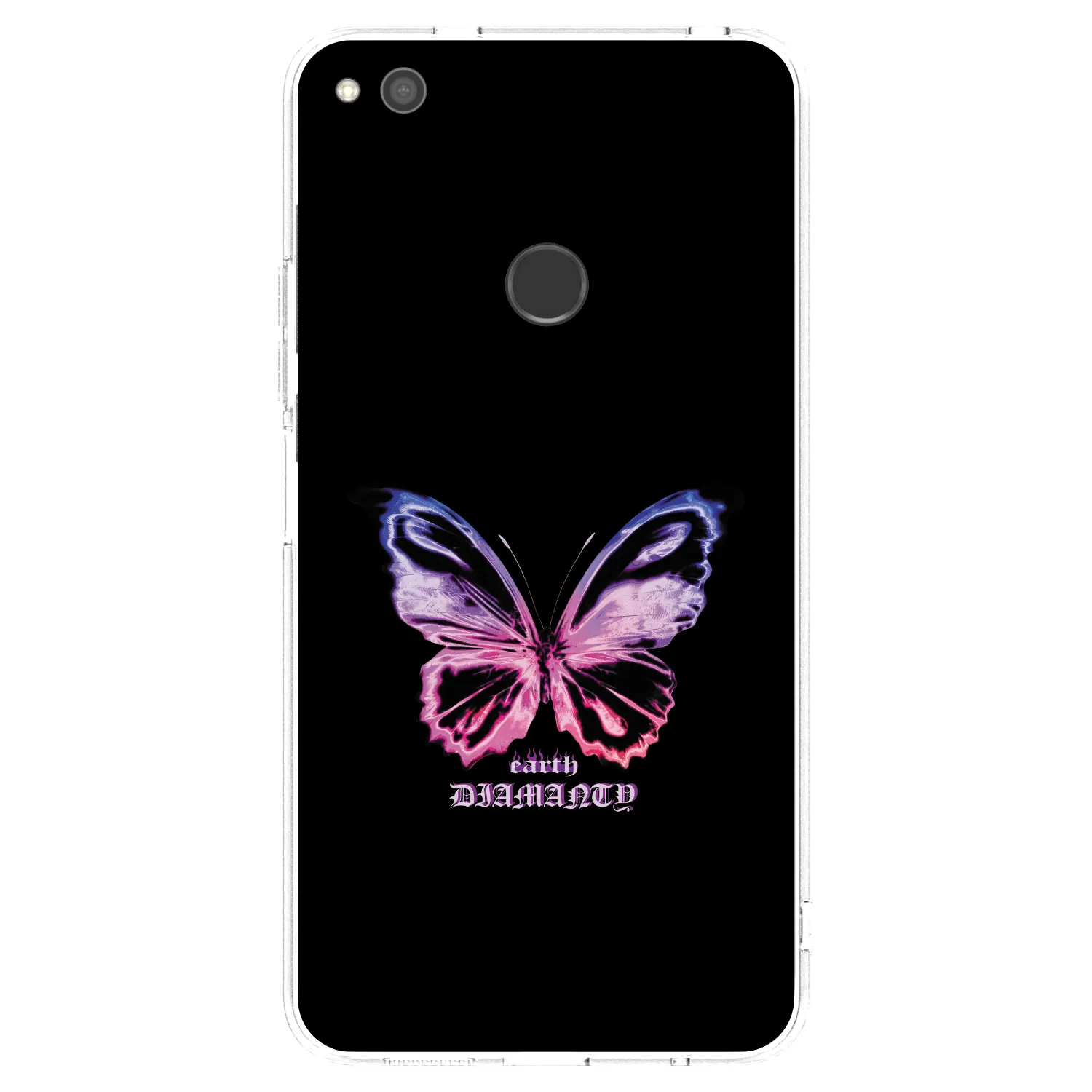 Picasee silikonska prozirna maskica za Huawei P9 Lite 2017 - Diamanty Purple
