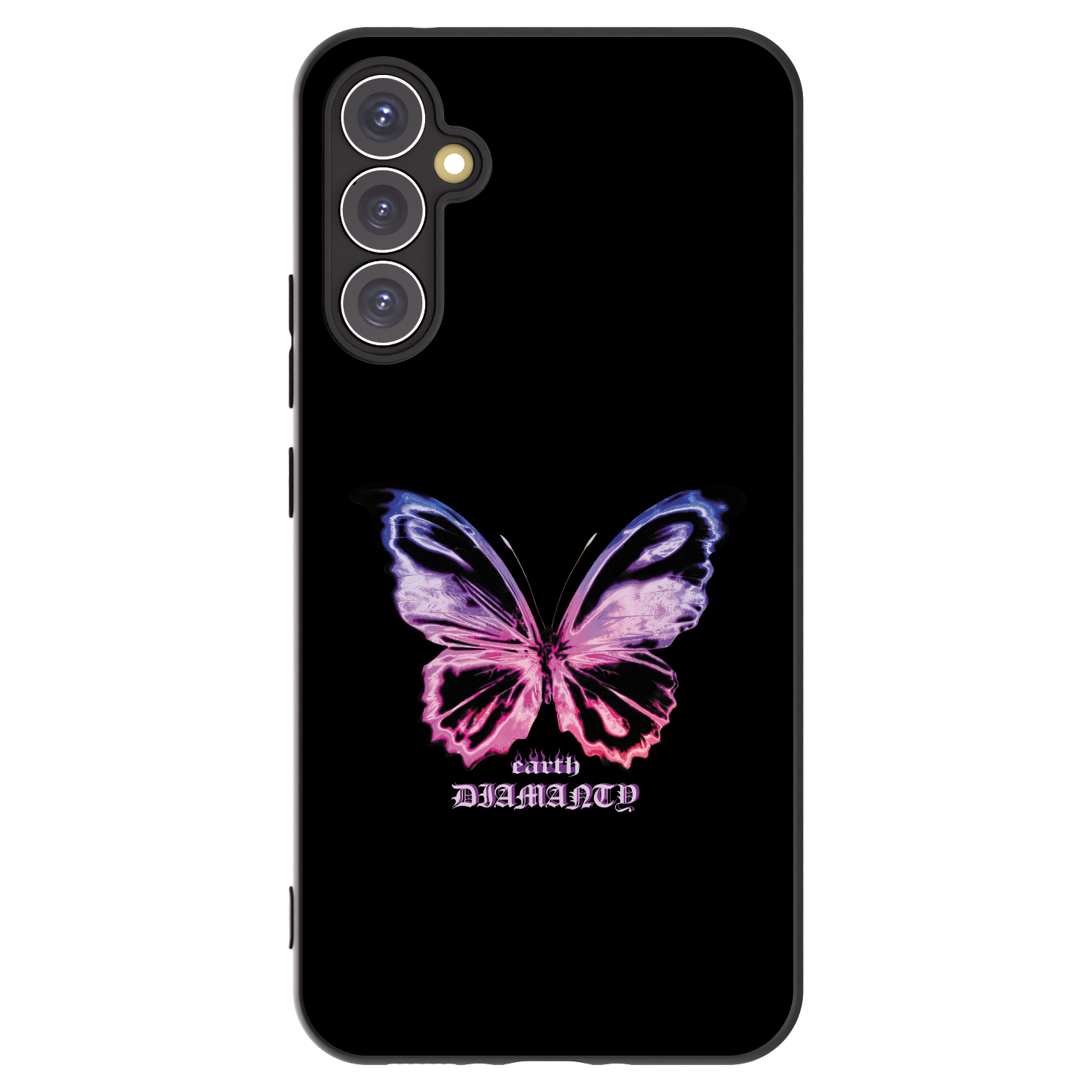 Picasee crna silikonska maskica za Samsung Galaxy A34 5G A346B - Diamanty Purple