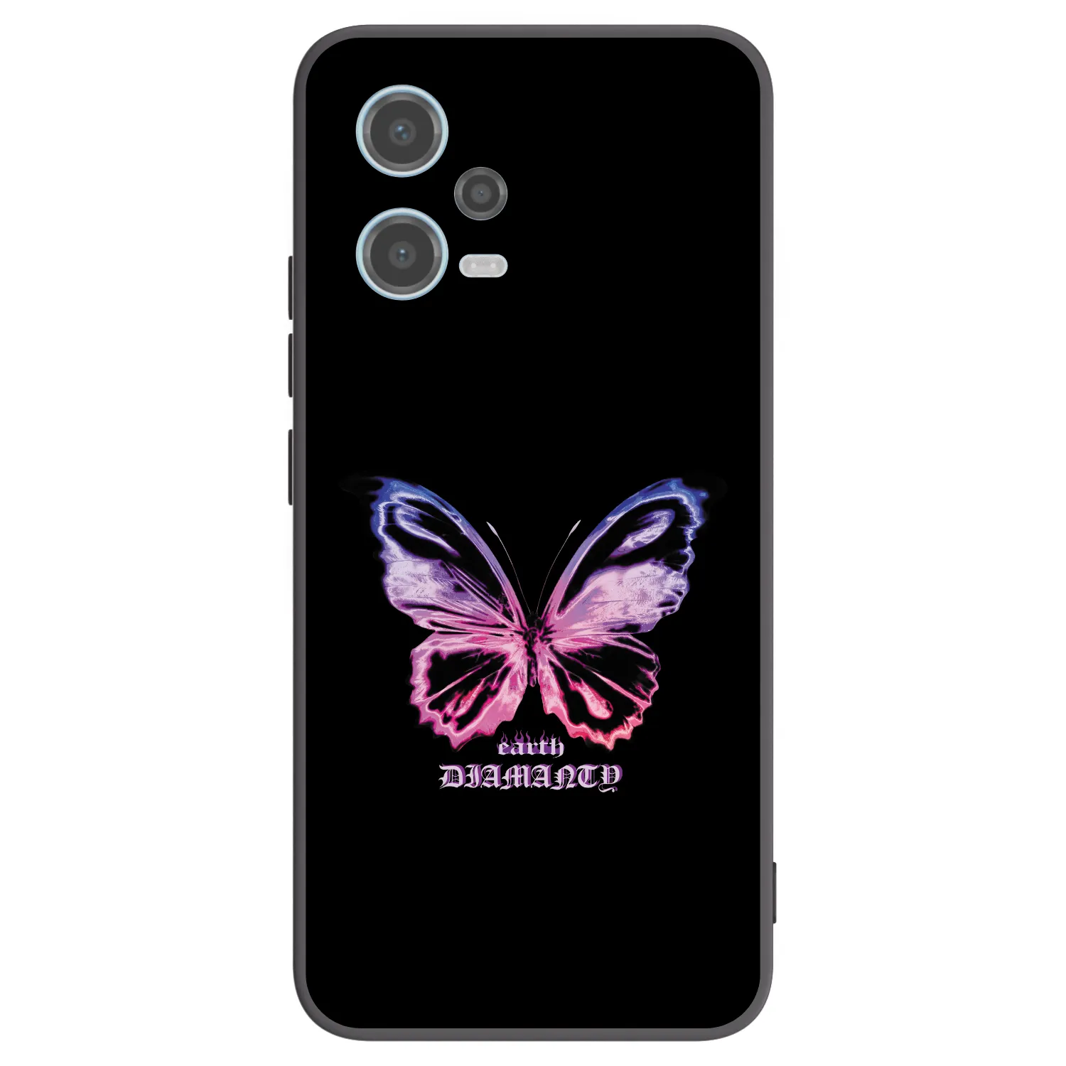 Picasee crna silikonska maskica za Xiaomi Redmi Note 12 5G - Diamanty Purple