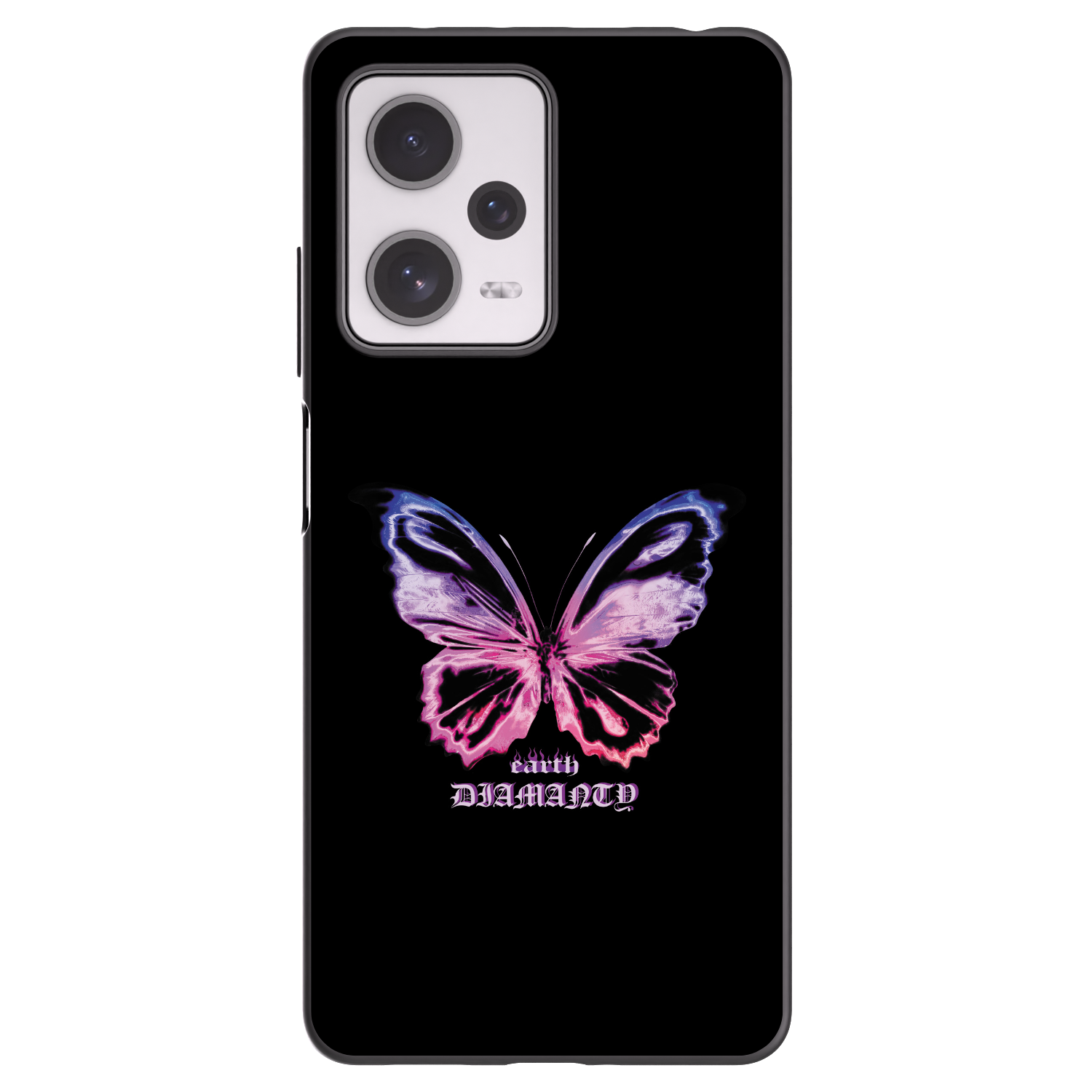 Picasee crna silikonska maskica za Xiaomi Redmi Note 12 Pro+ 5G - Diamanty Purple