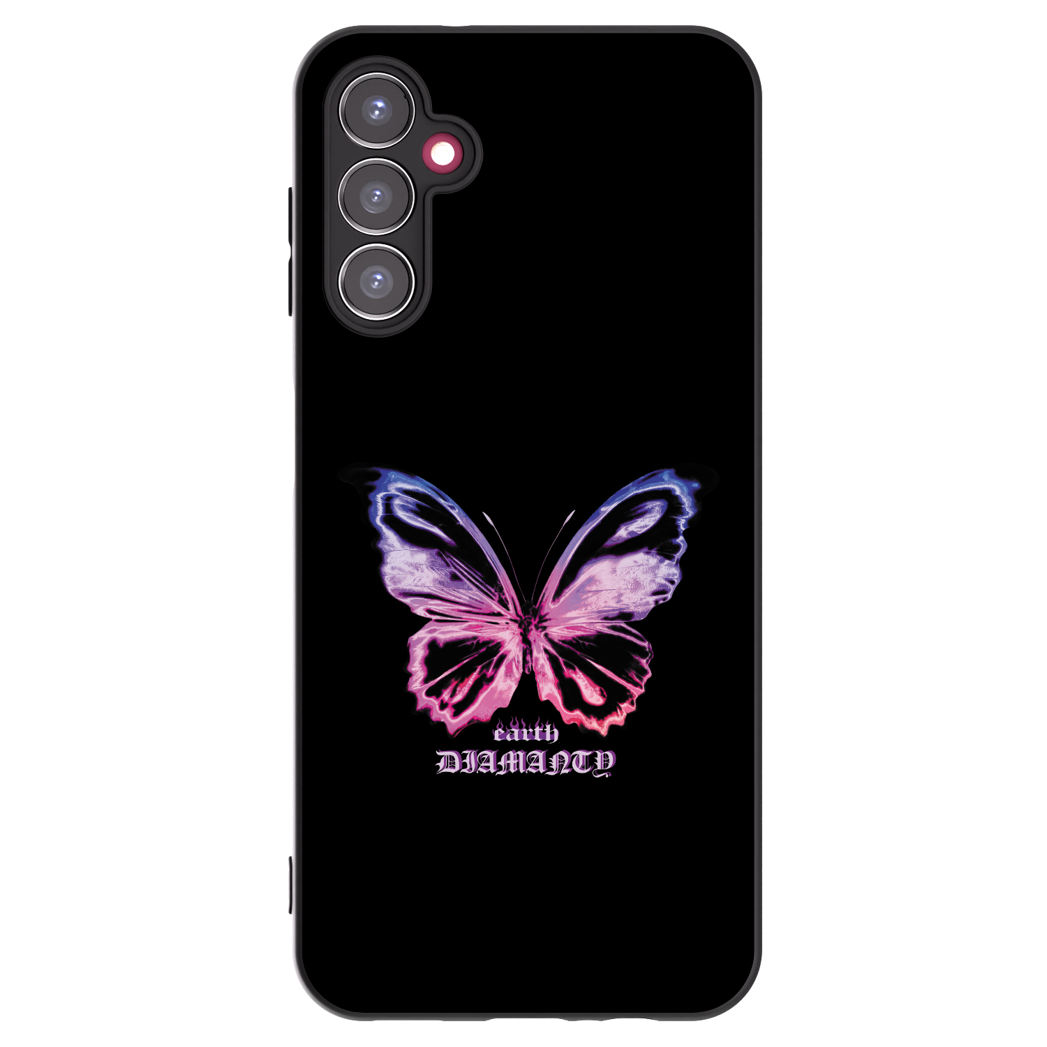 Picasee crna silikonska maskica za Samsung Galaxy A14 4G A145R - Diamanty Purple