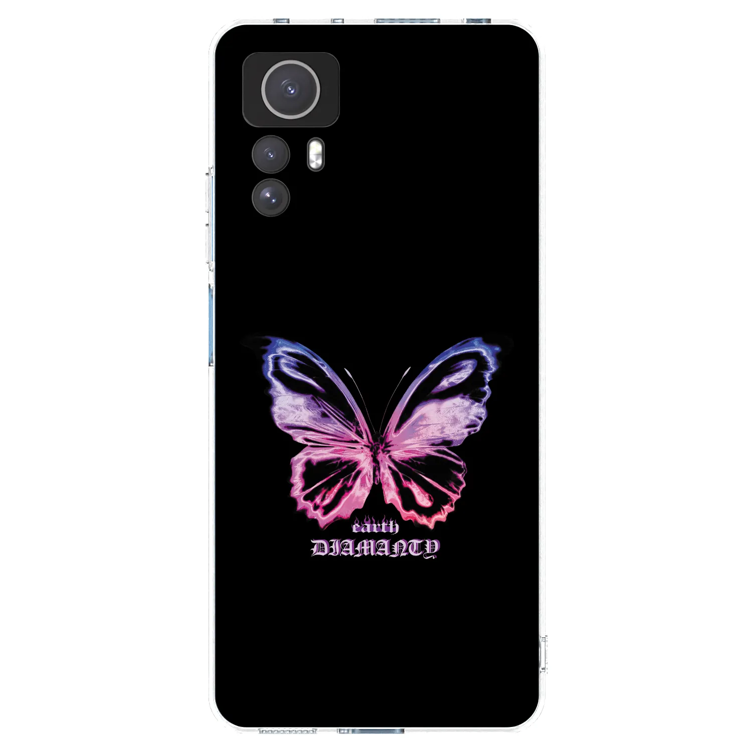 Picasee silikonska prozirna maskica za Xiaomi Redmi Note 12S - Diamanty Purple