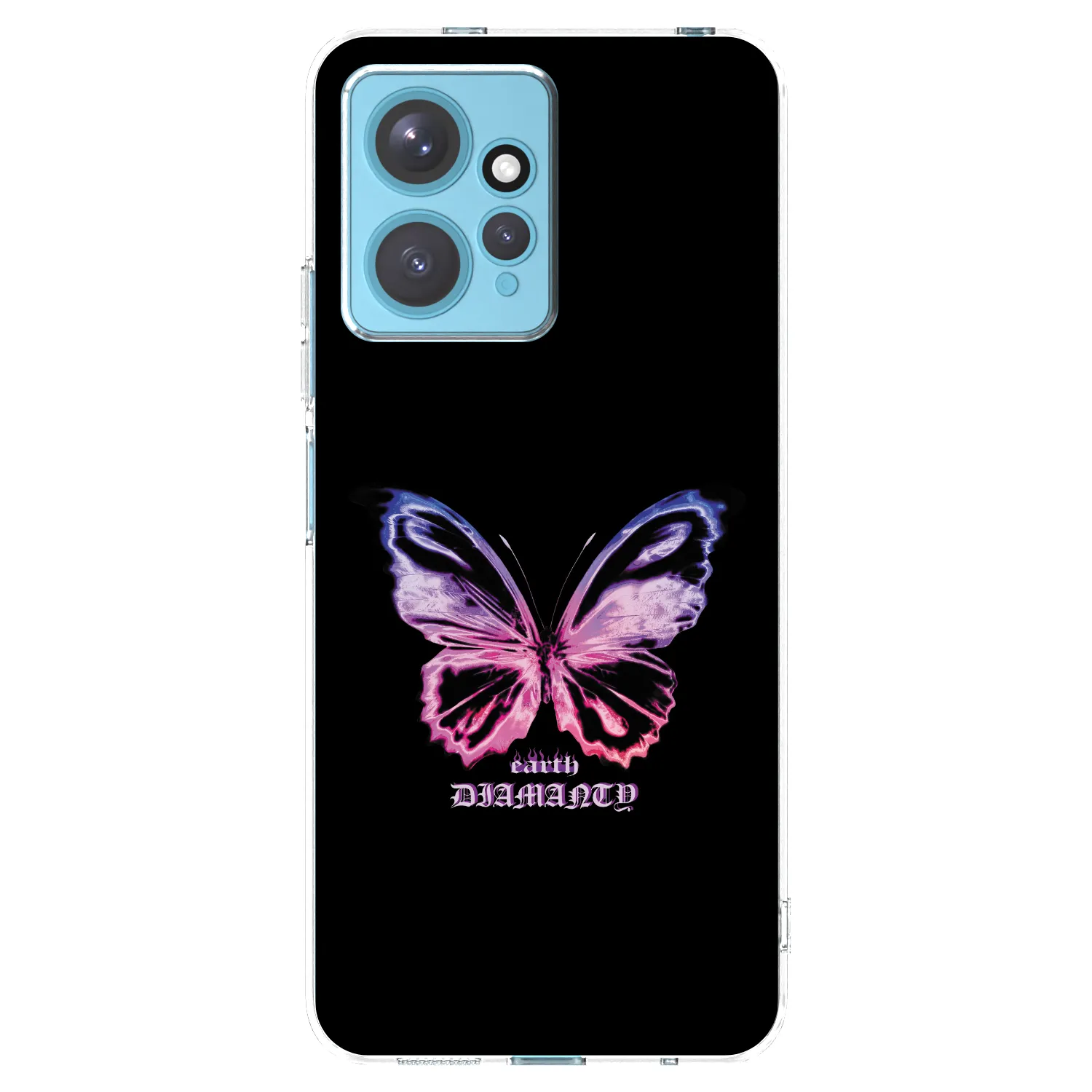 Picasee silikonska prozirna maskica za Xiaomi Redmi Note 12 4G - Diamanty Purple