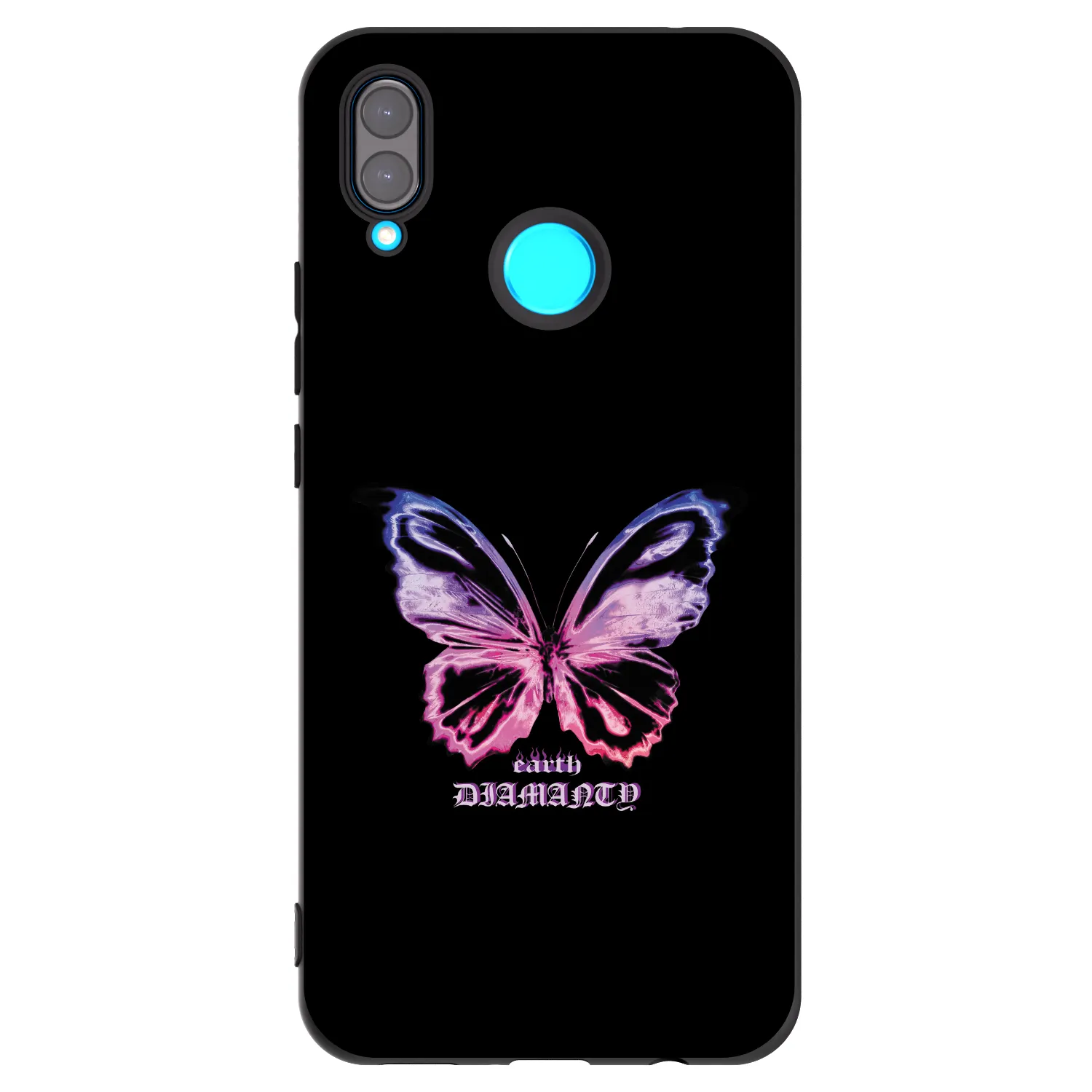 Picasee crna silikonska maskica za Huawei Nova 3 - Diamanty Purple
