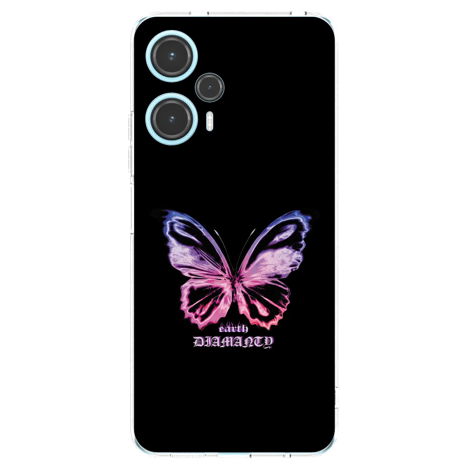 Picasee silikonska prozirna maskica za Xiaomi Poco F5 - Diamanty Purple