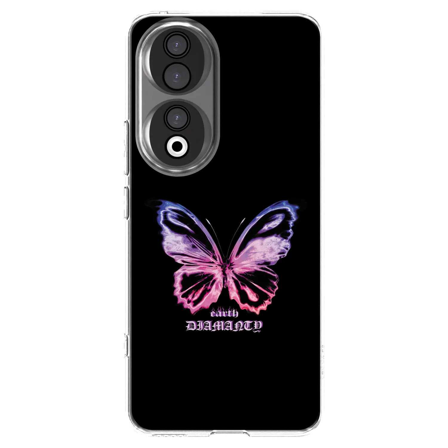 Picasee silikonska prozirna maskica za Honor 90 5G - Diamanty Purple