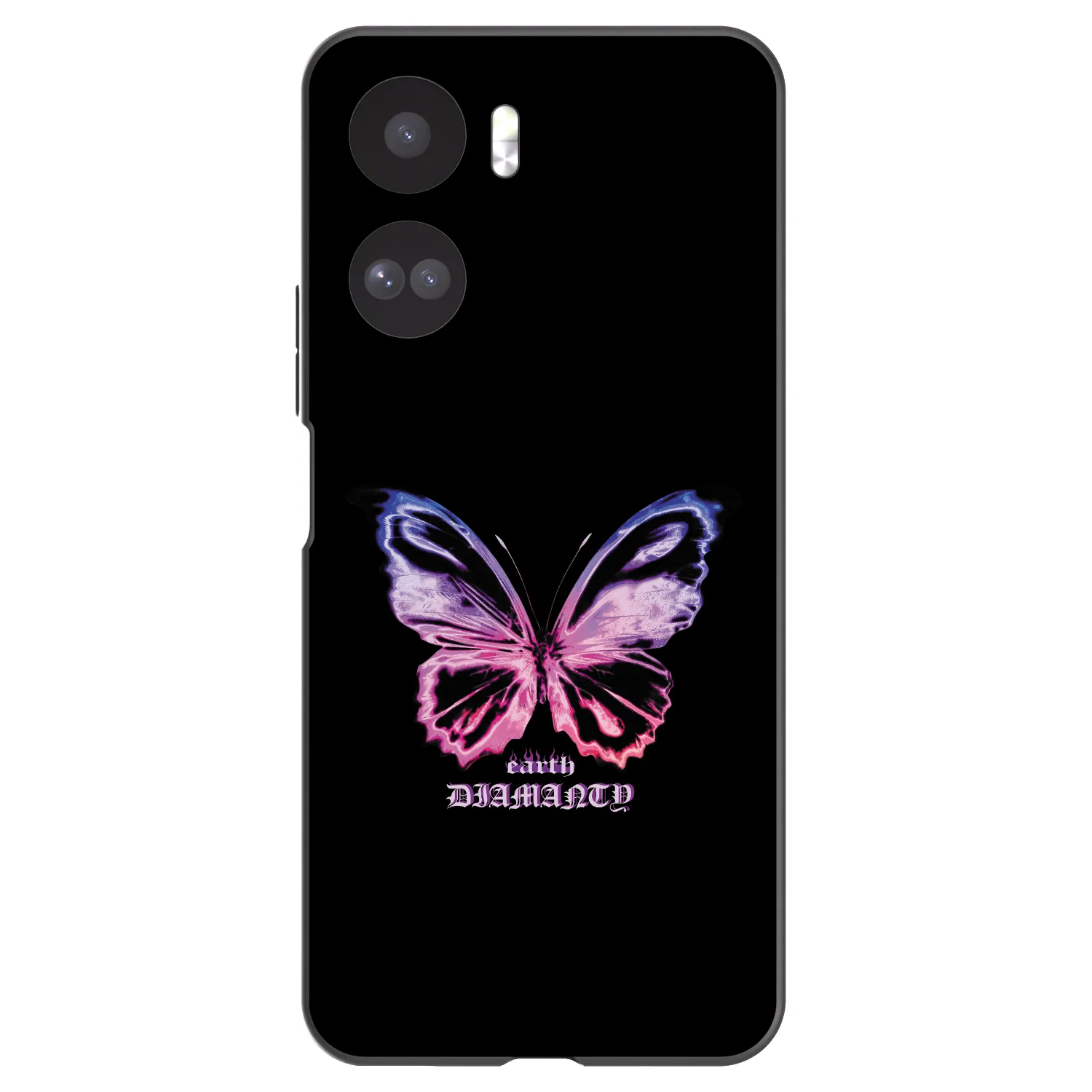 Picasee crna silikonska maskica za Honor 90 Lite 5G - Diamanty Purple
